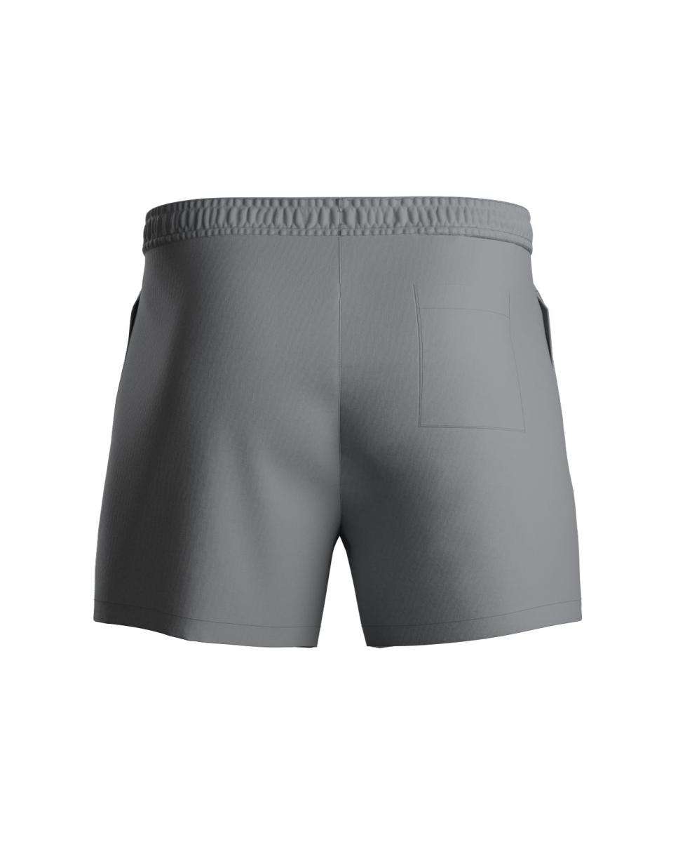 Calções de Banho com Dois Bolsos Laterais Cinzento-2