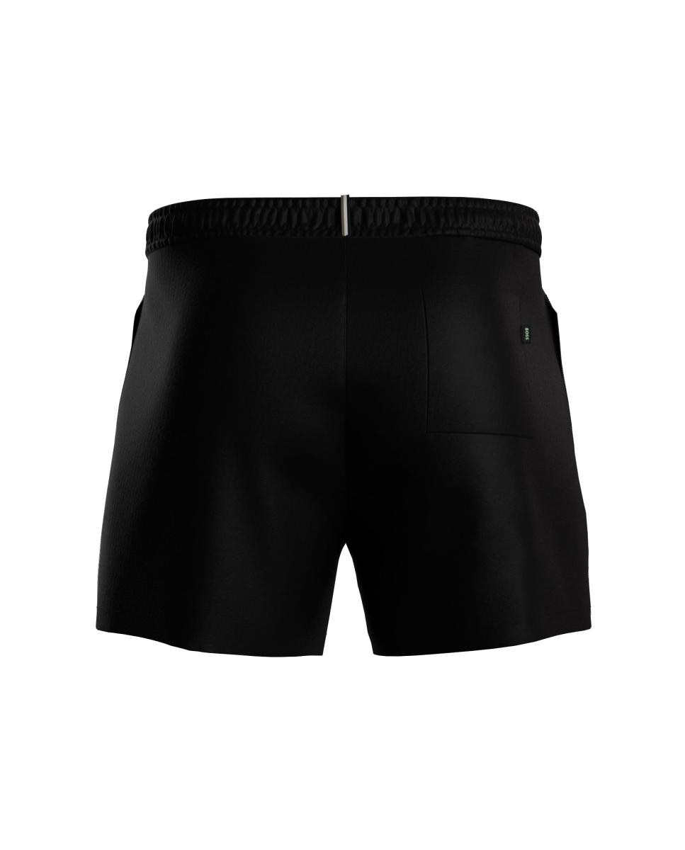 Calções de Banho com Dois Bolsos Laterais Preto-2