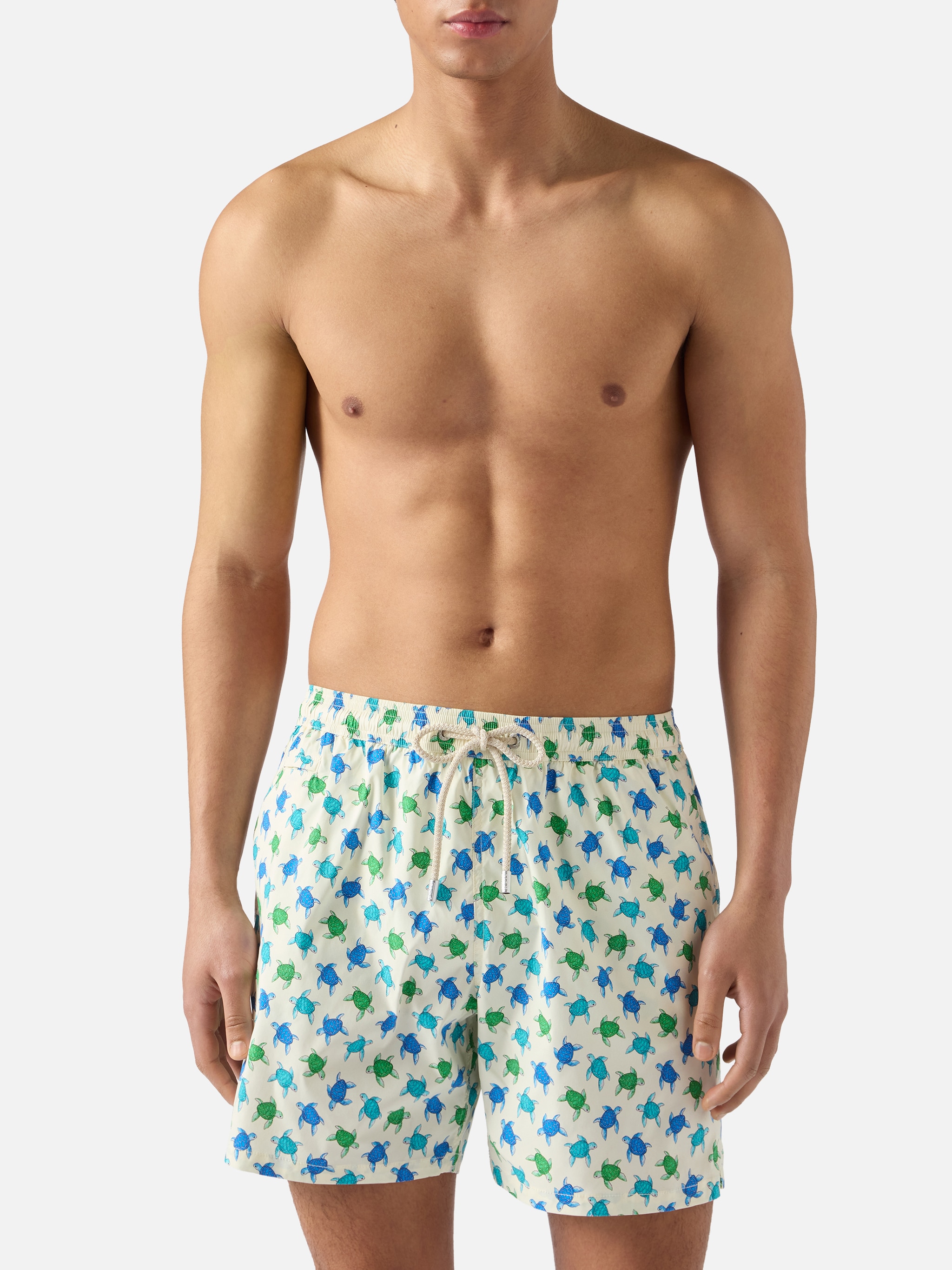 Imagem 0 de Calções de Banho com Estampado de Tartarugas