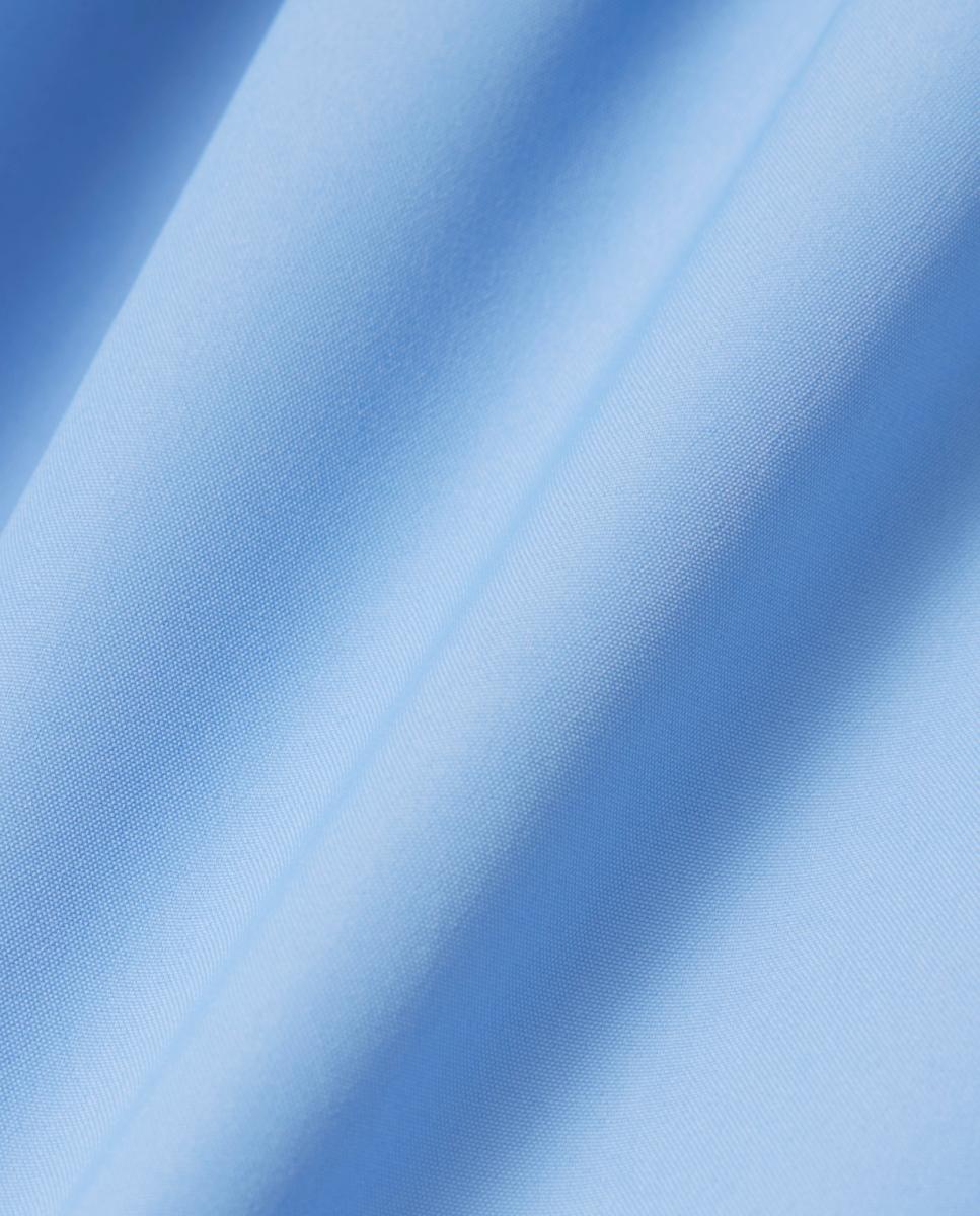 Fatos de Banho Monocromáticos com Contraste de Comprimento Médio e Realce Azul-marinho-4