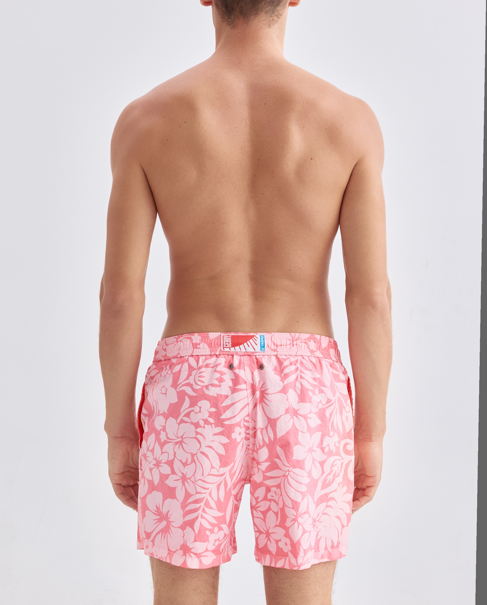 Calções de Banho com Dois Bolsos Laterais Coral-2