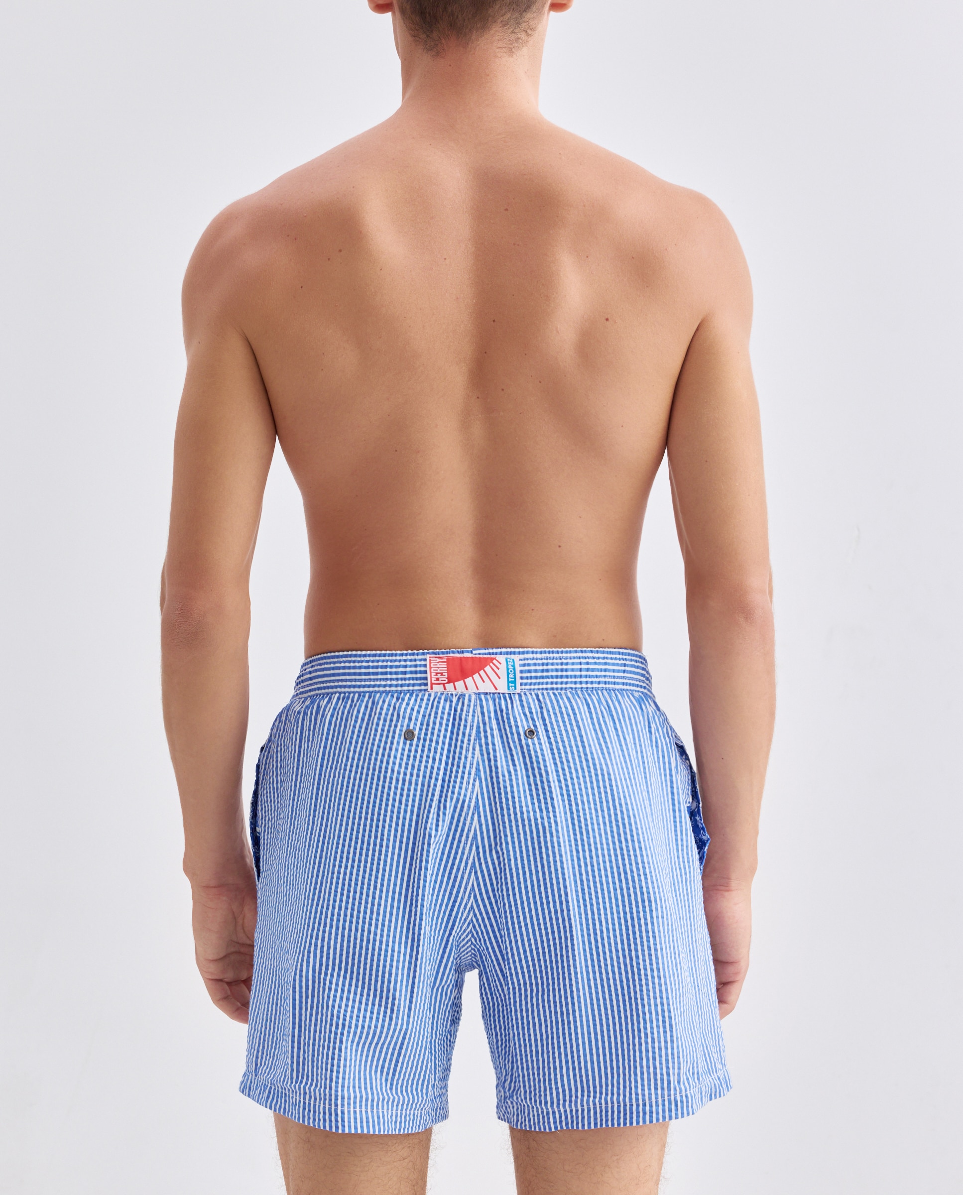 Calções de Banho com Dois Bolsos Laterais Azul-marinho-2