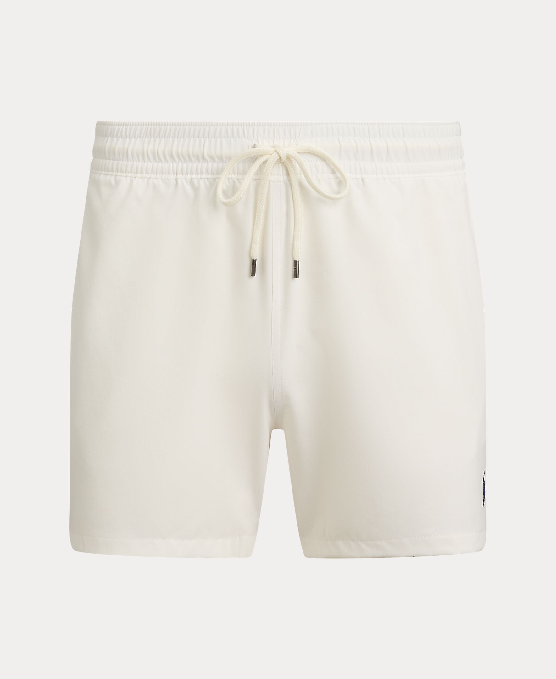 Calções de Banho com Cintura Elástica Branco-6