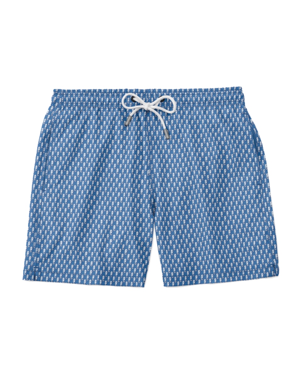 Calções de Banho com Dois Bolsos Laterais Azul-marinho-2