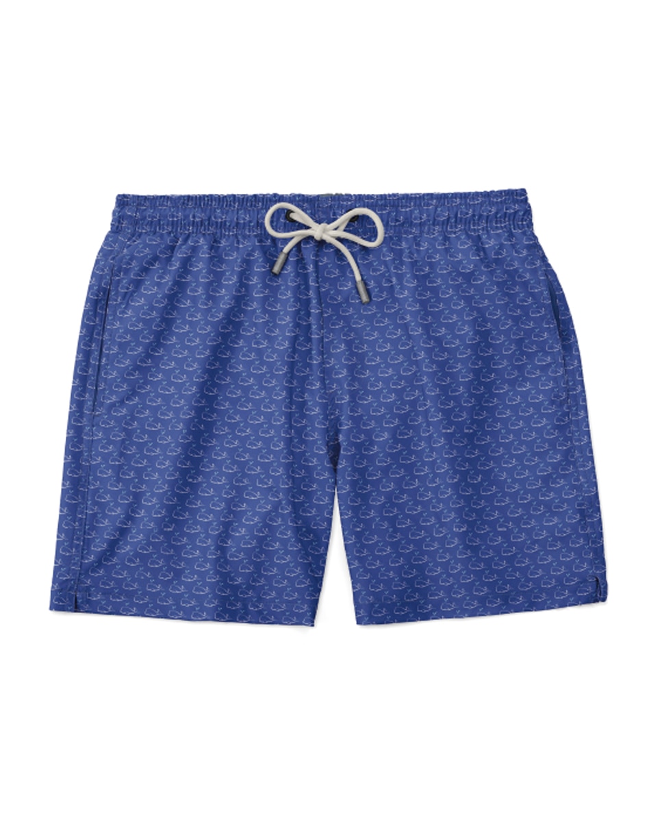 Calções de Banho com Dois Bolsos Laterais Azul-marinho-3