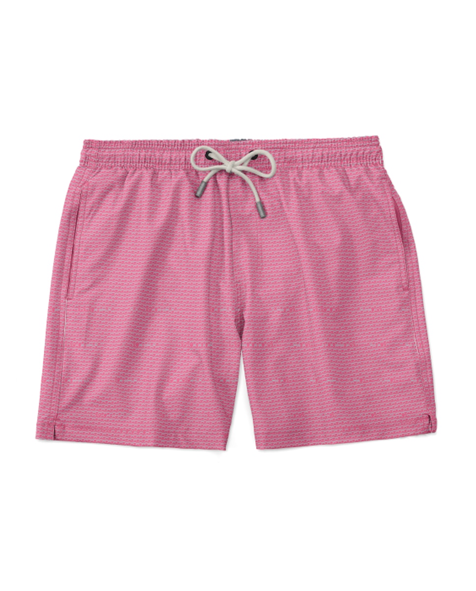 Calções de Banho com Dois Bolsos Laterais Coral-4