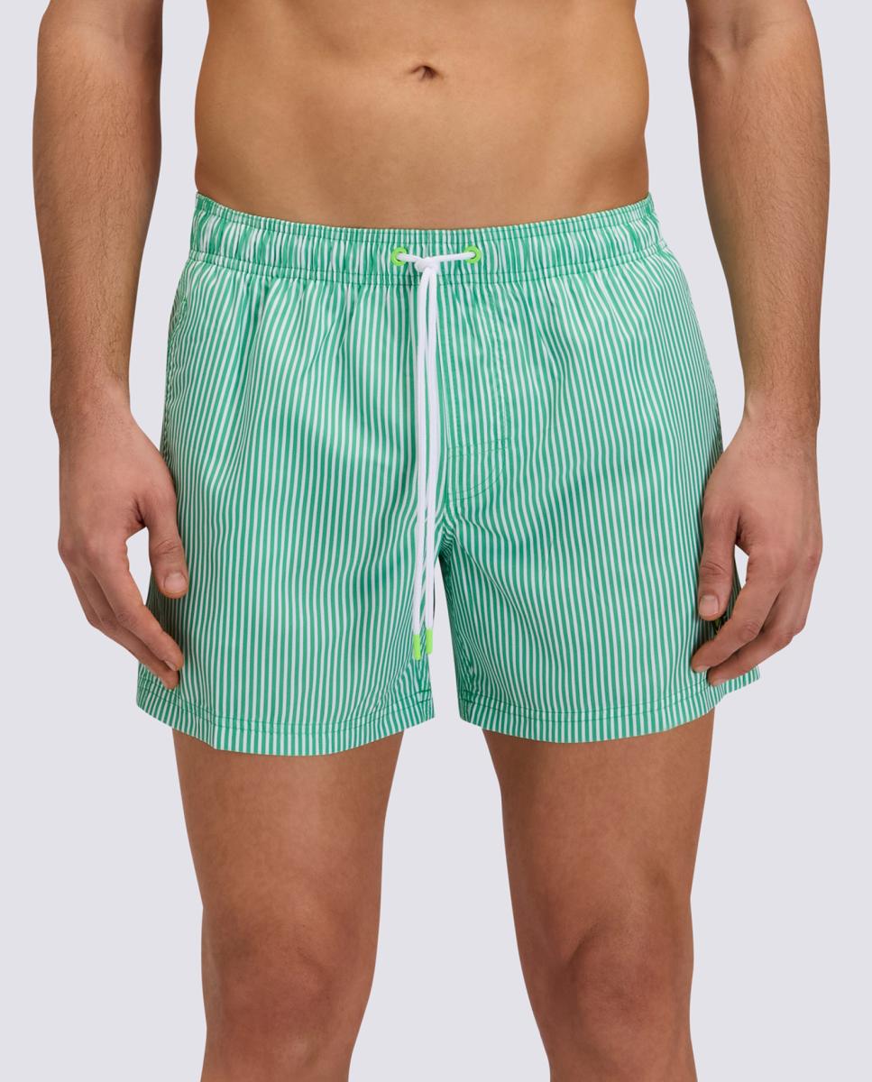 Imagem 0 de Calções de Banho em Poliéster Reciclado Repreve com Arco-Íris 14" às Riscas