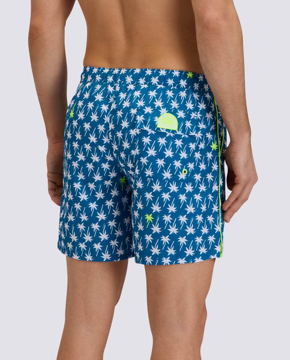 Calções de Banho em Poliéster Reciclado Repreve 16" com Estampado Estampado-2