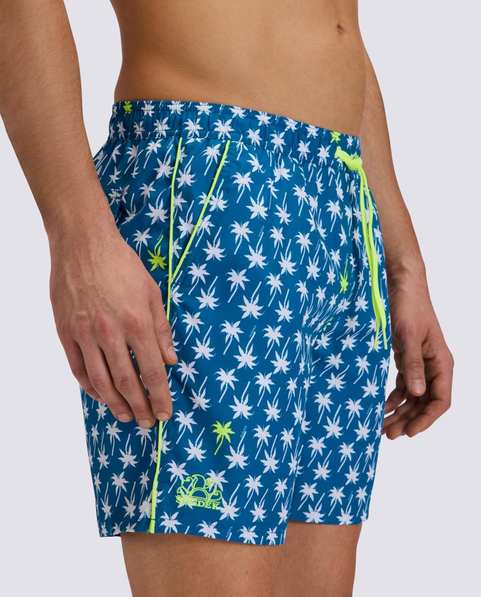 Calções de Banho em Poliéster Reciclado Repreve 16" com Estampado Estampado-3