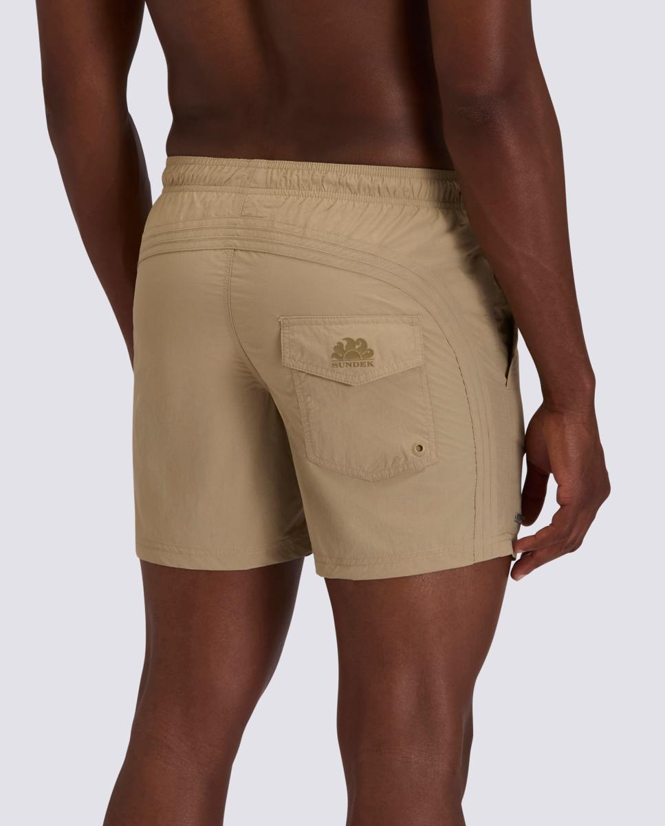 Calções de Banho em Nylon com Arco-Íris Tom Sobre Tom 15" Goldenwave Caqui-2