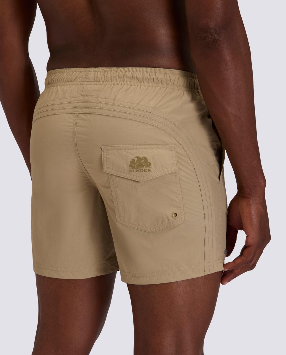 Calções de Banho em Nylon com Arco-Íris Tom Sobre Tom 15" Goldenwave Caqui-4