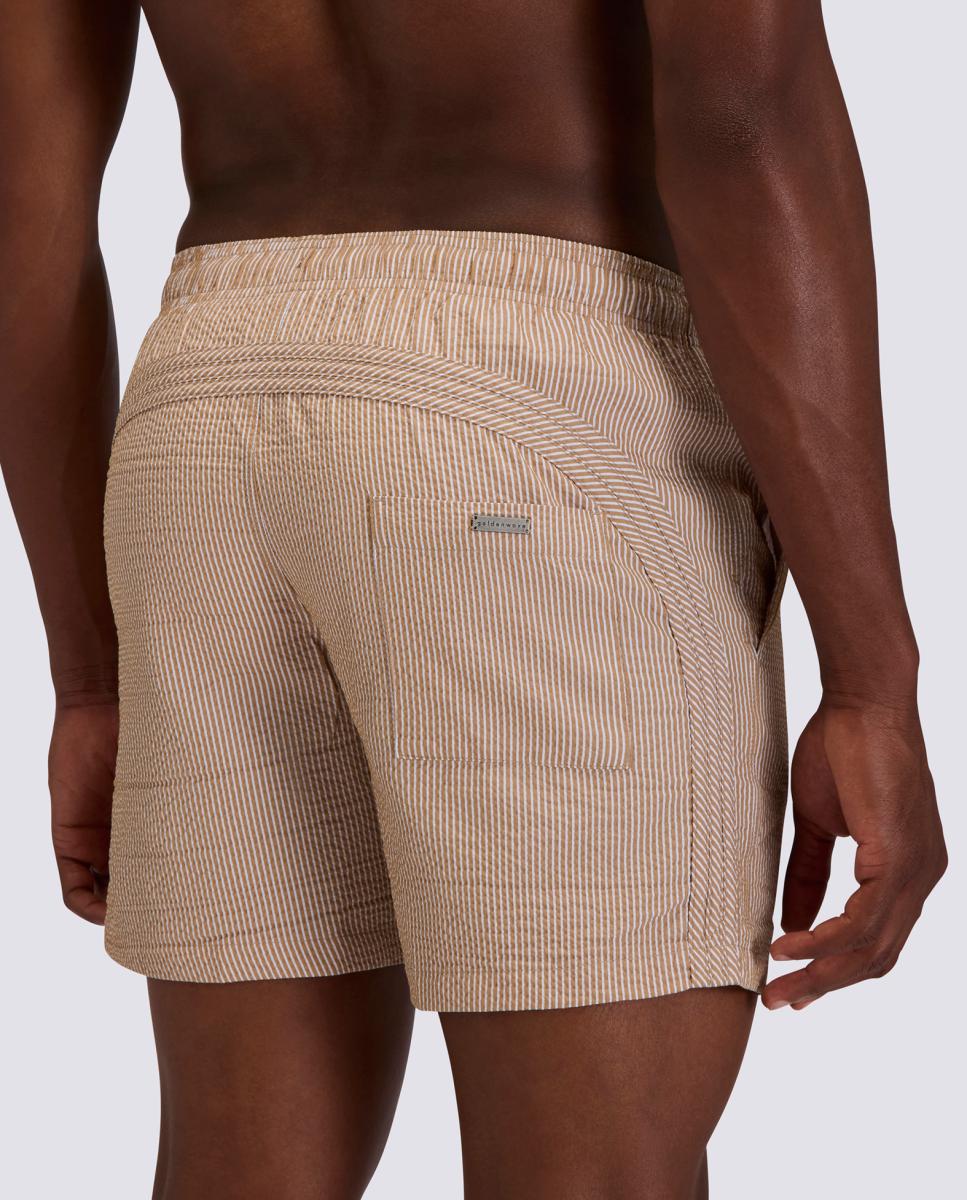 Calções de Banho às Riscas com Arco-Íris Tom sobre Tom 15" Goldenwave Estampado-2