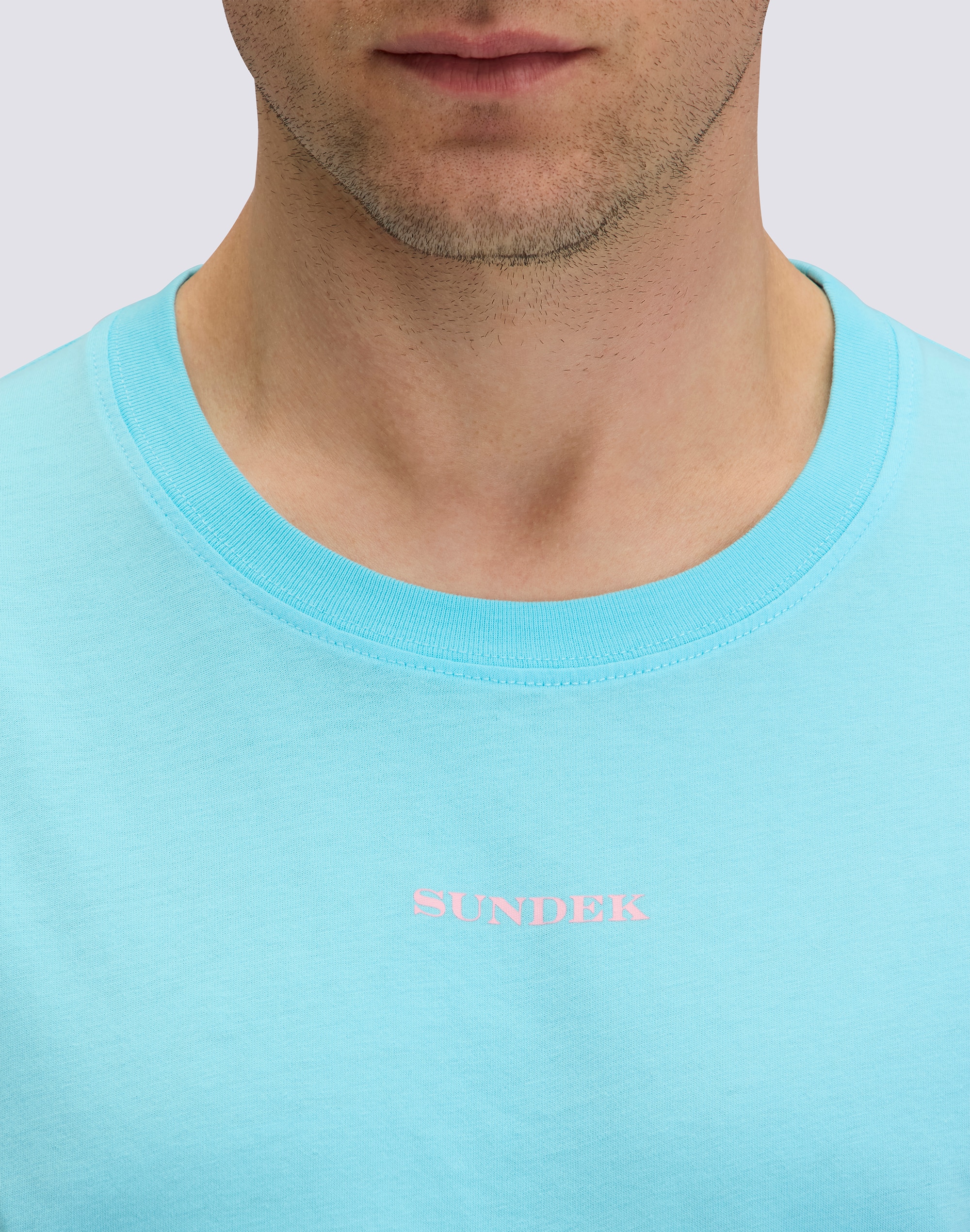 T-shirt com Palmeiras Azul-claro-3