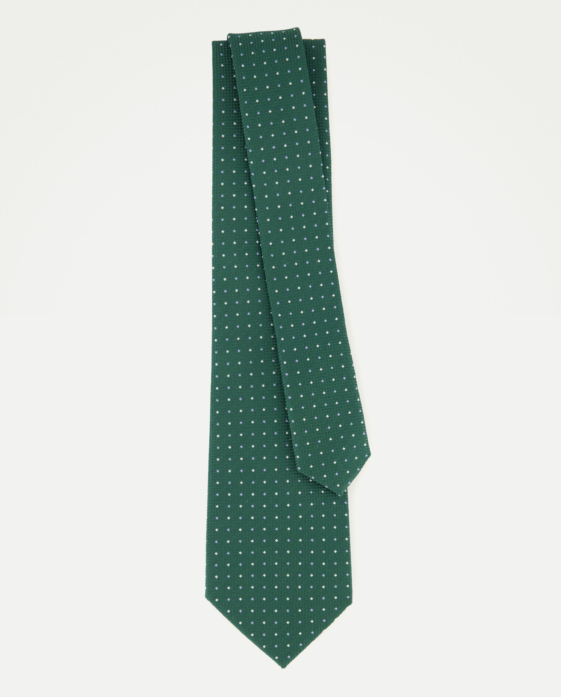 Imagen 2 de Corbata de seda con diamantes. - Dustin - Verde Verde