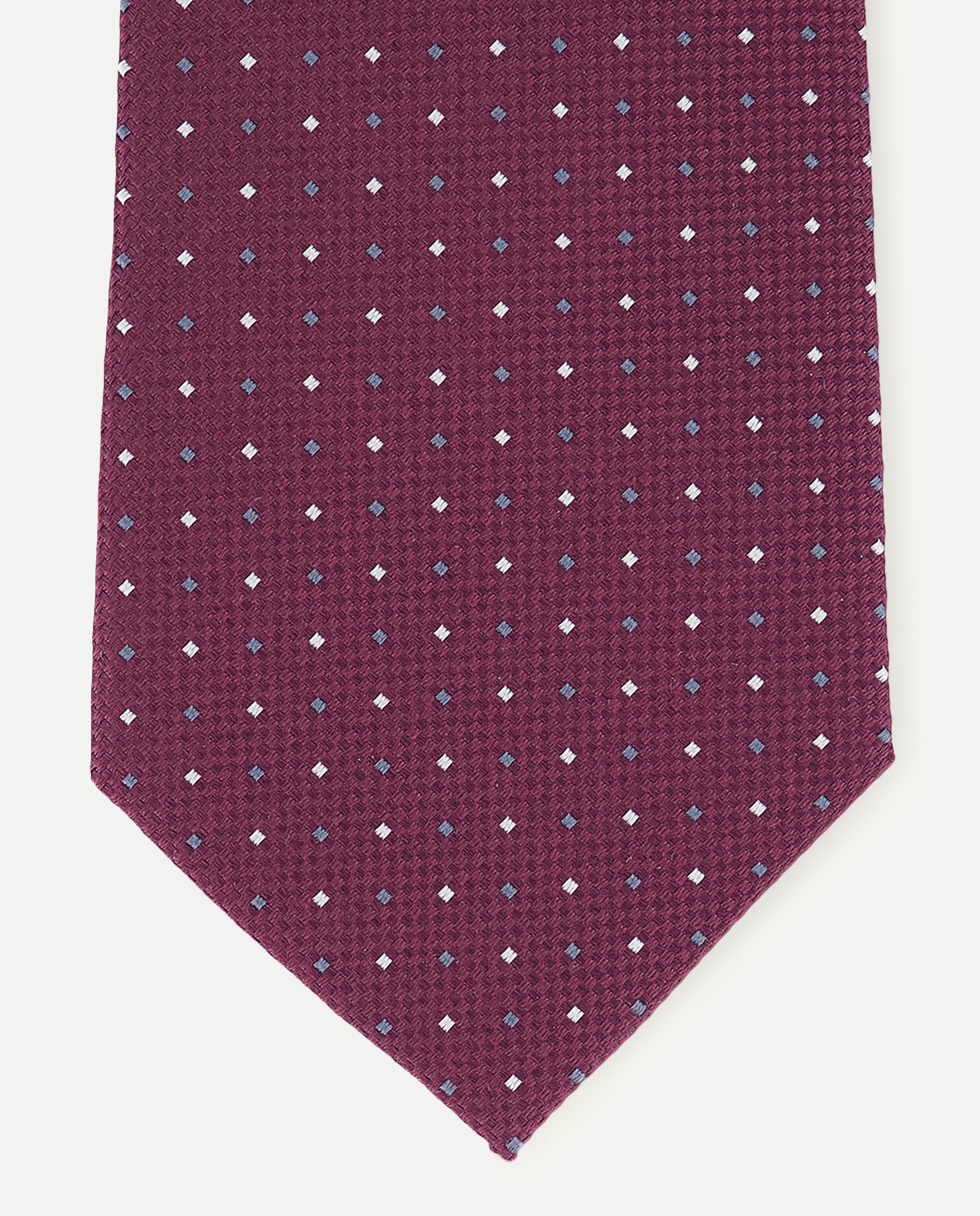 Imagen 1 de Corbata de seda con diamantes. - Dustin - Burdeos Burdeos