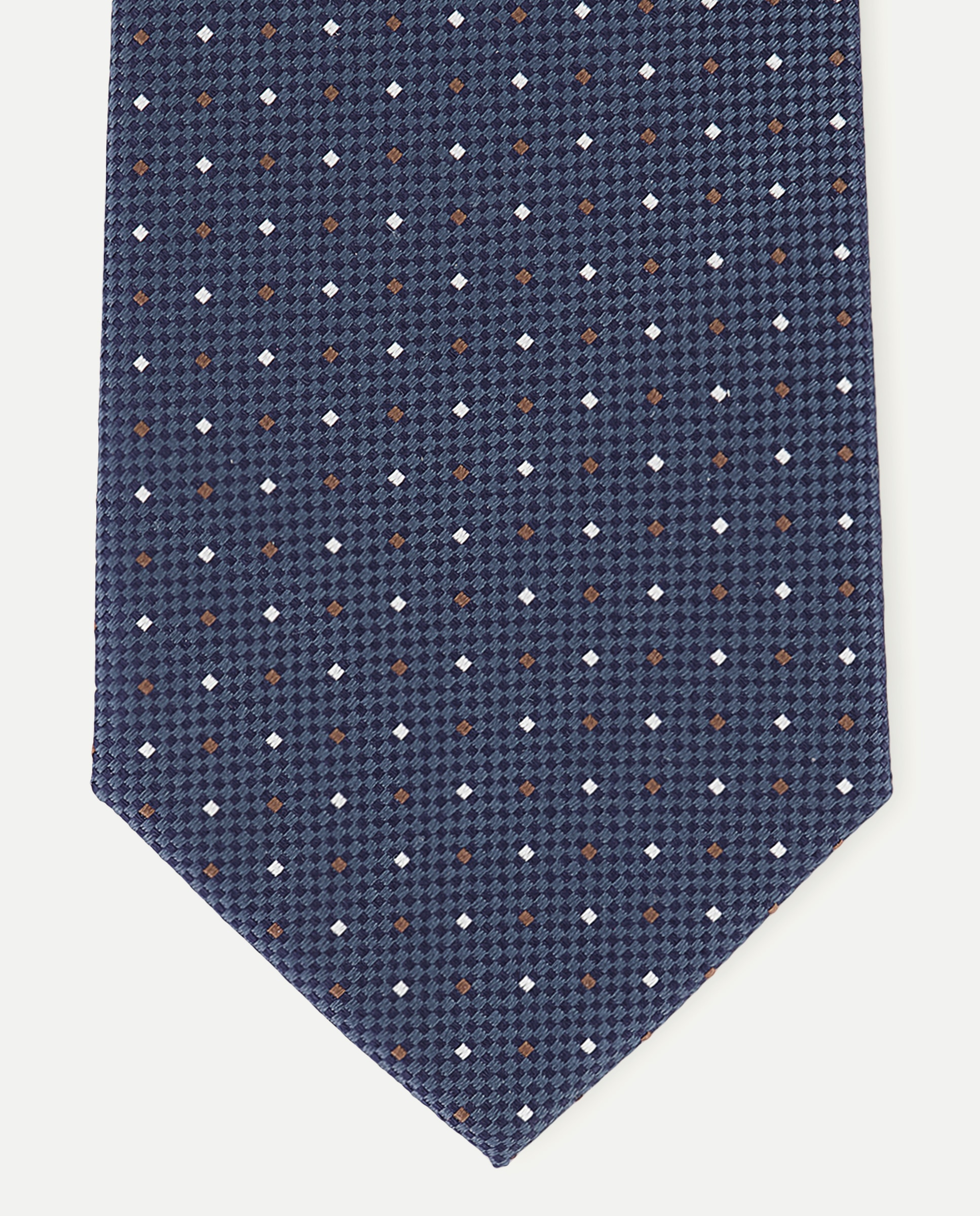 Imagen 1 de Corbata de seda con diamantes. - Dustin - Azul marino Azul marino