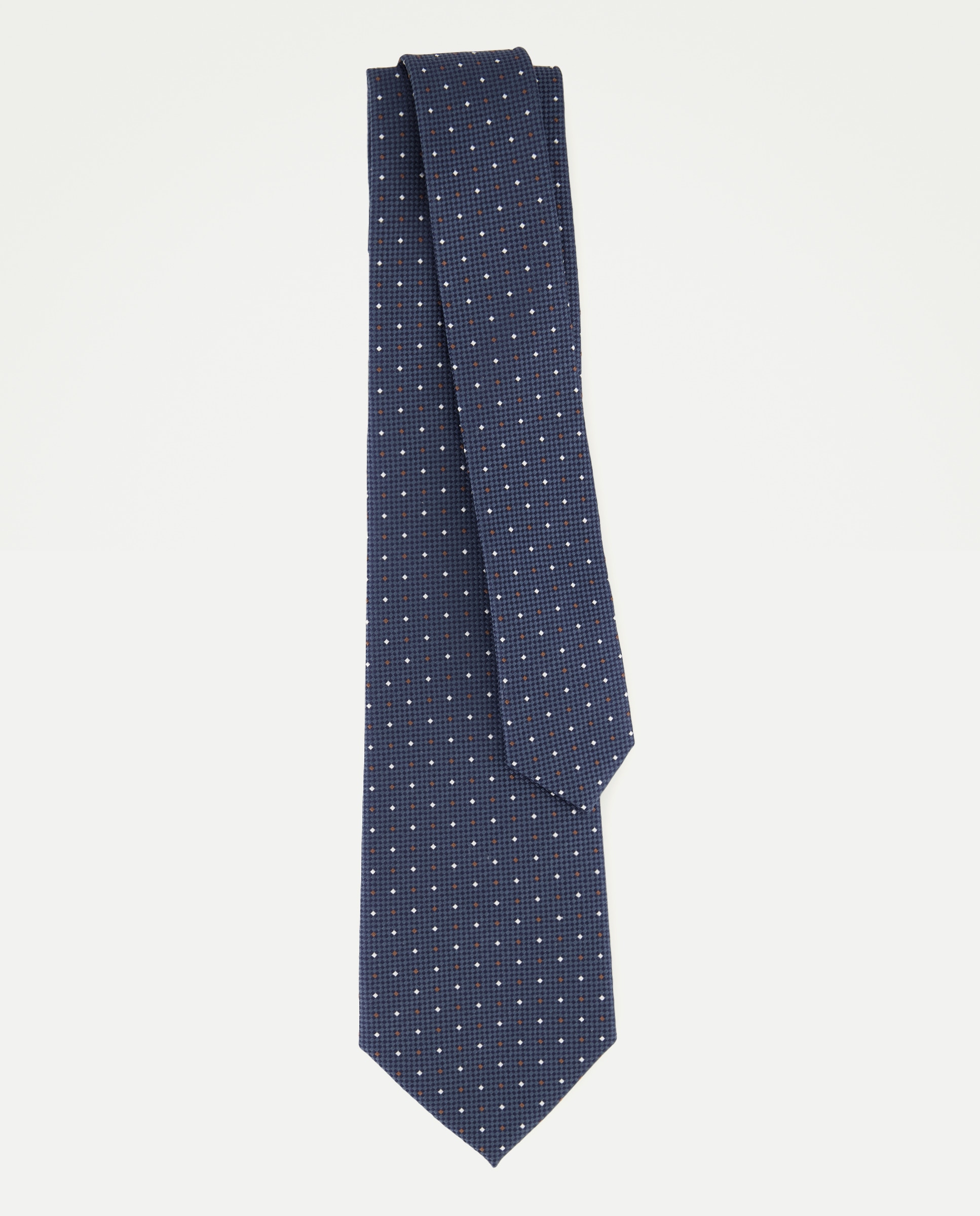 Imagen 2 de Corbata de seda con diamantes. - Dustin - Azul marino Azul marino