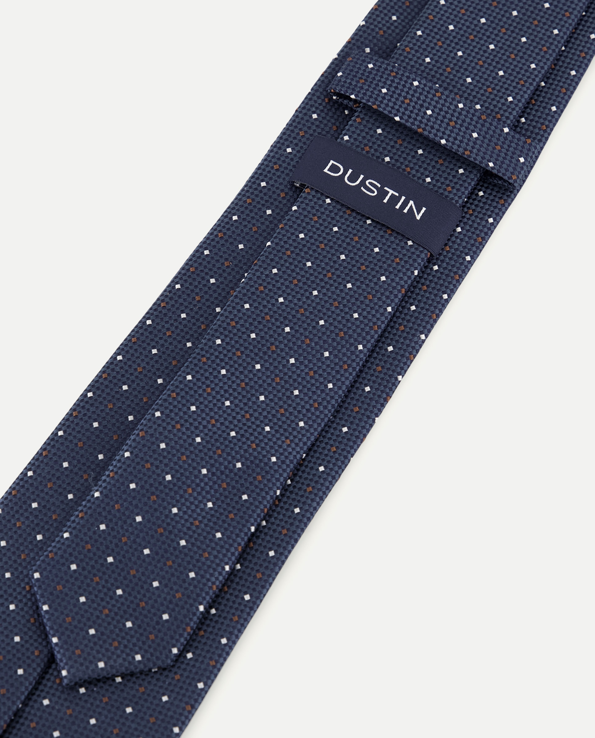 Imagen 3 de Corbata de seda con diamantes. - Dustin - Azul marino Azul marino