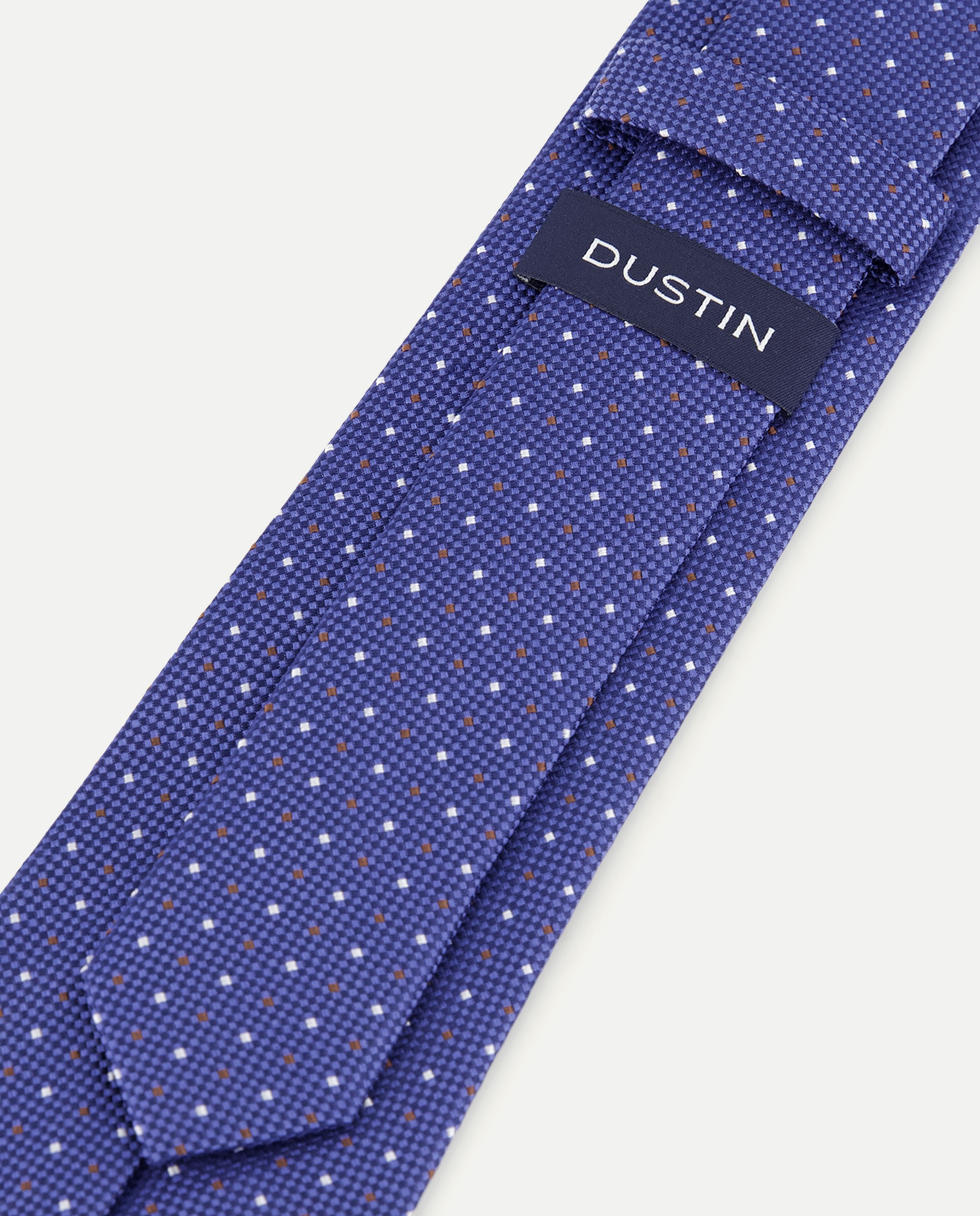 Gravata de Seda com Diamantes Azul-3
