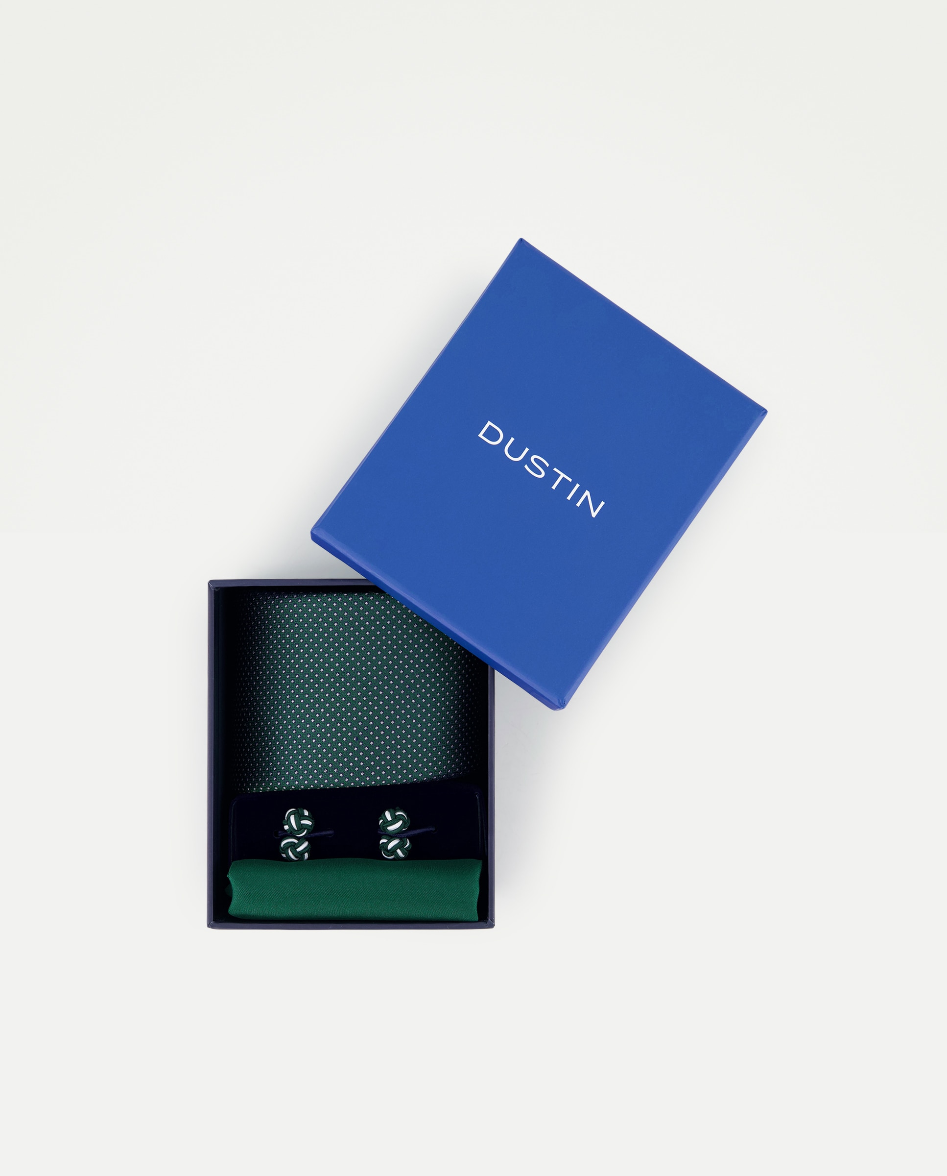 Imagem 0 de Estojo com Gravata de Seda, Botões de Punho e Lenço