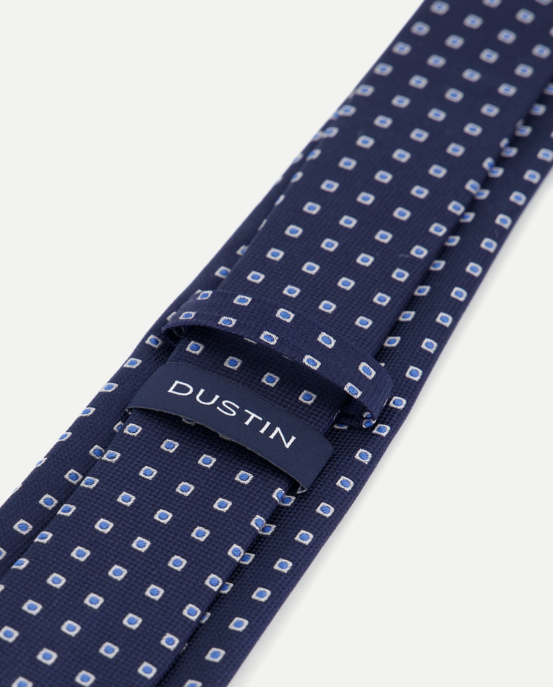 Estuche con corbata de seda, gemelo y pañuelo. - Dustin - Azul marino Azul marino-3