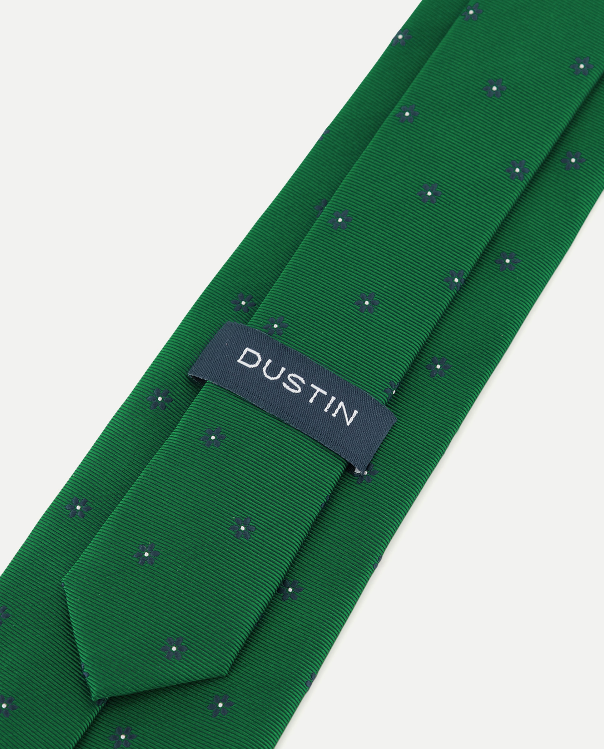 Gravata de Coleção Antimanchas com Estampado Floral Verde-3