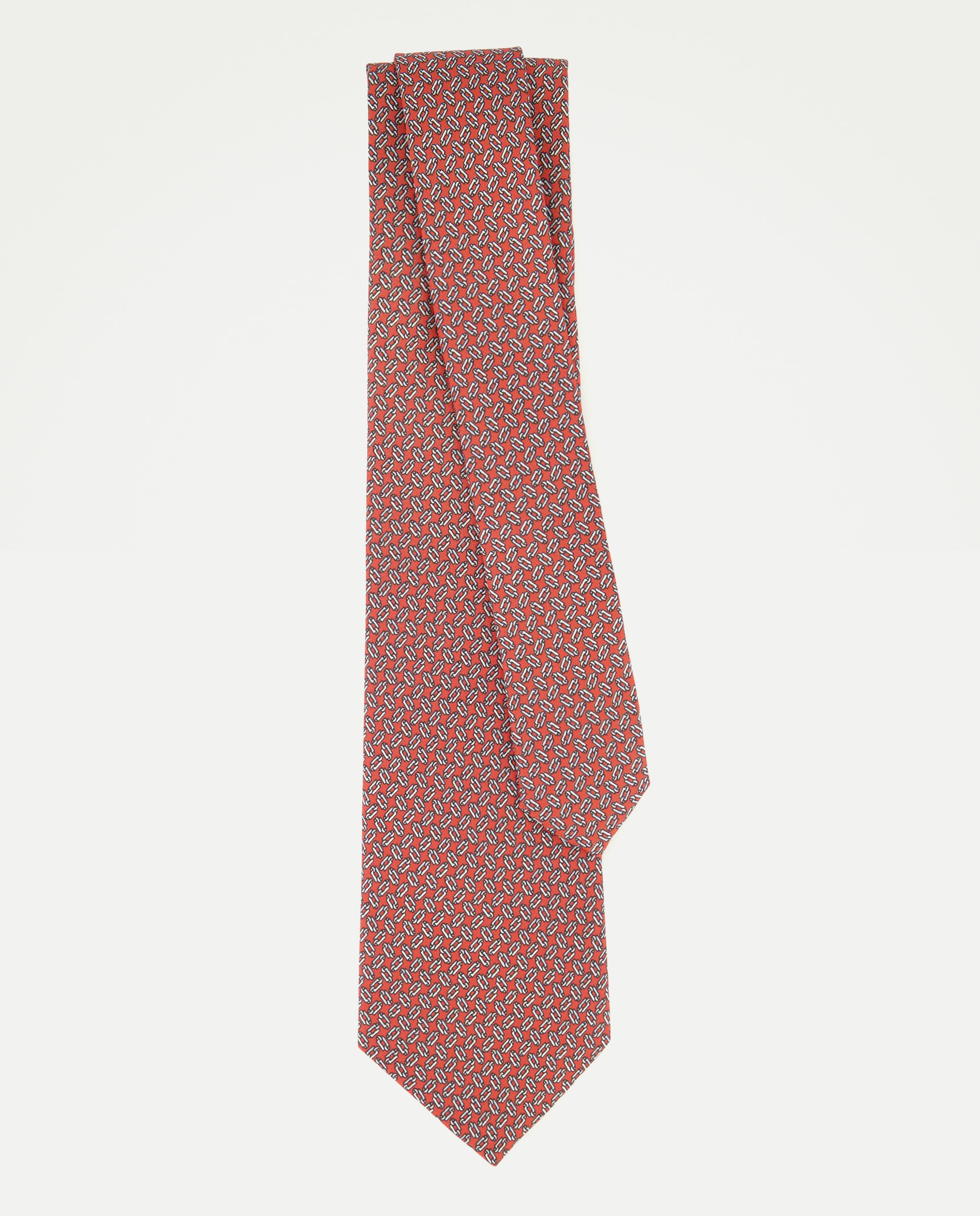 Gravata de Coleção Antimanchas com Estampado de Coleção Vermelho-2