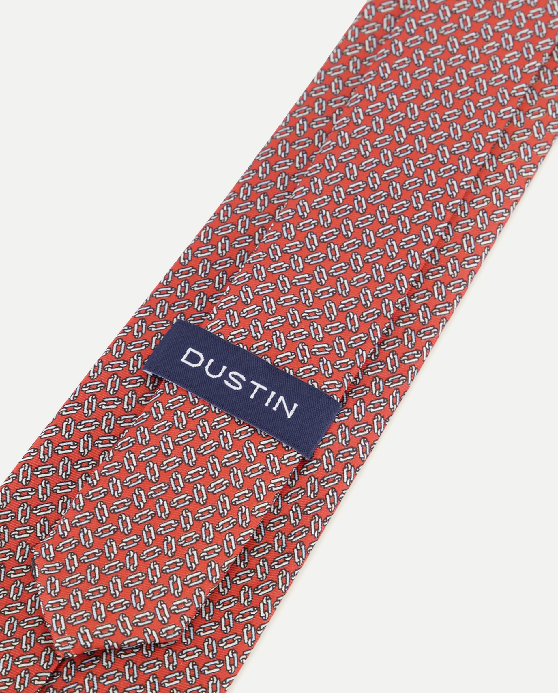 Gravata de Coleção Antimanchas com Estampado de Coleção Vermelho-3