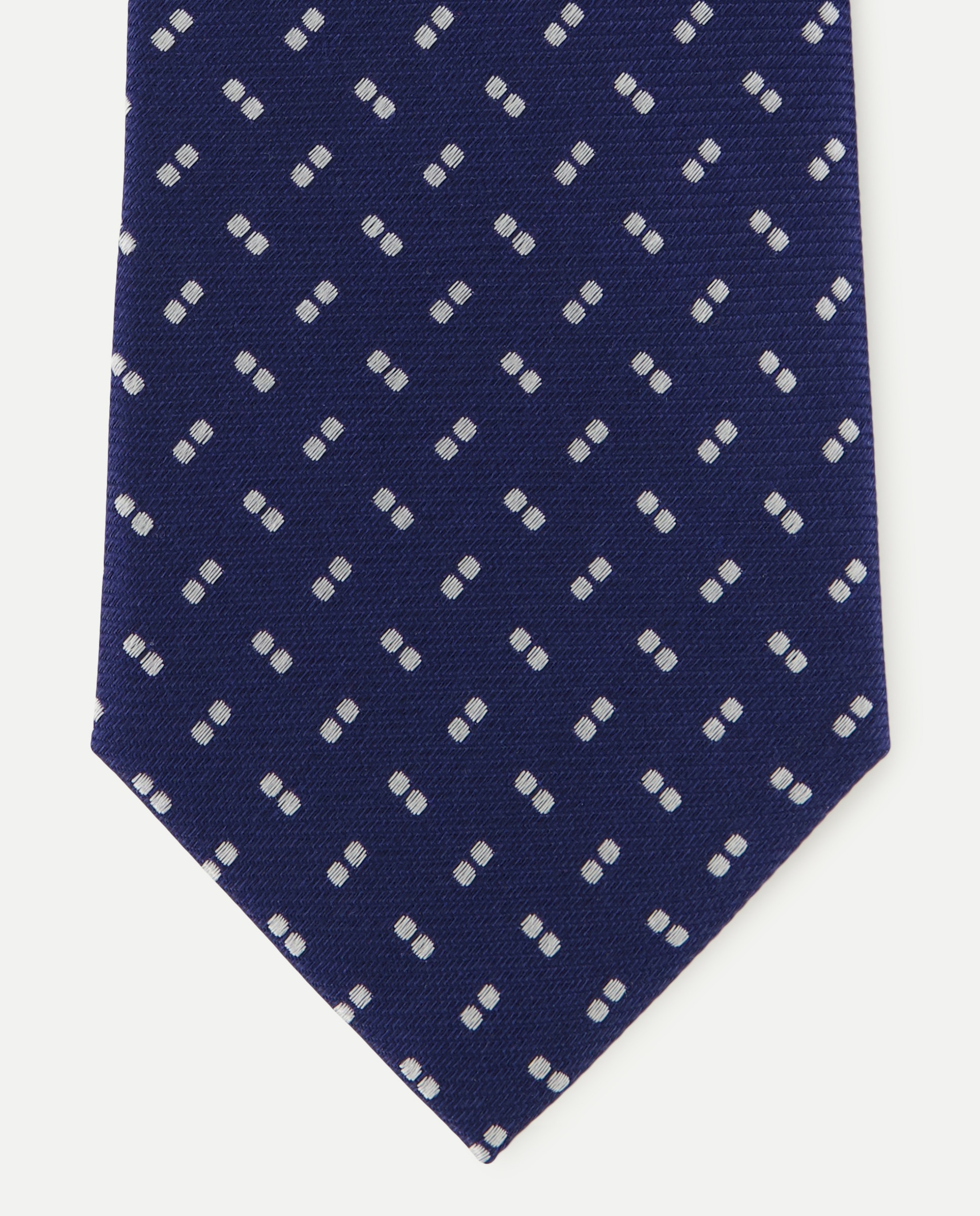 Corbata de seda con estructura. - Dustin - Azul marino Azul marino-1