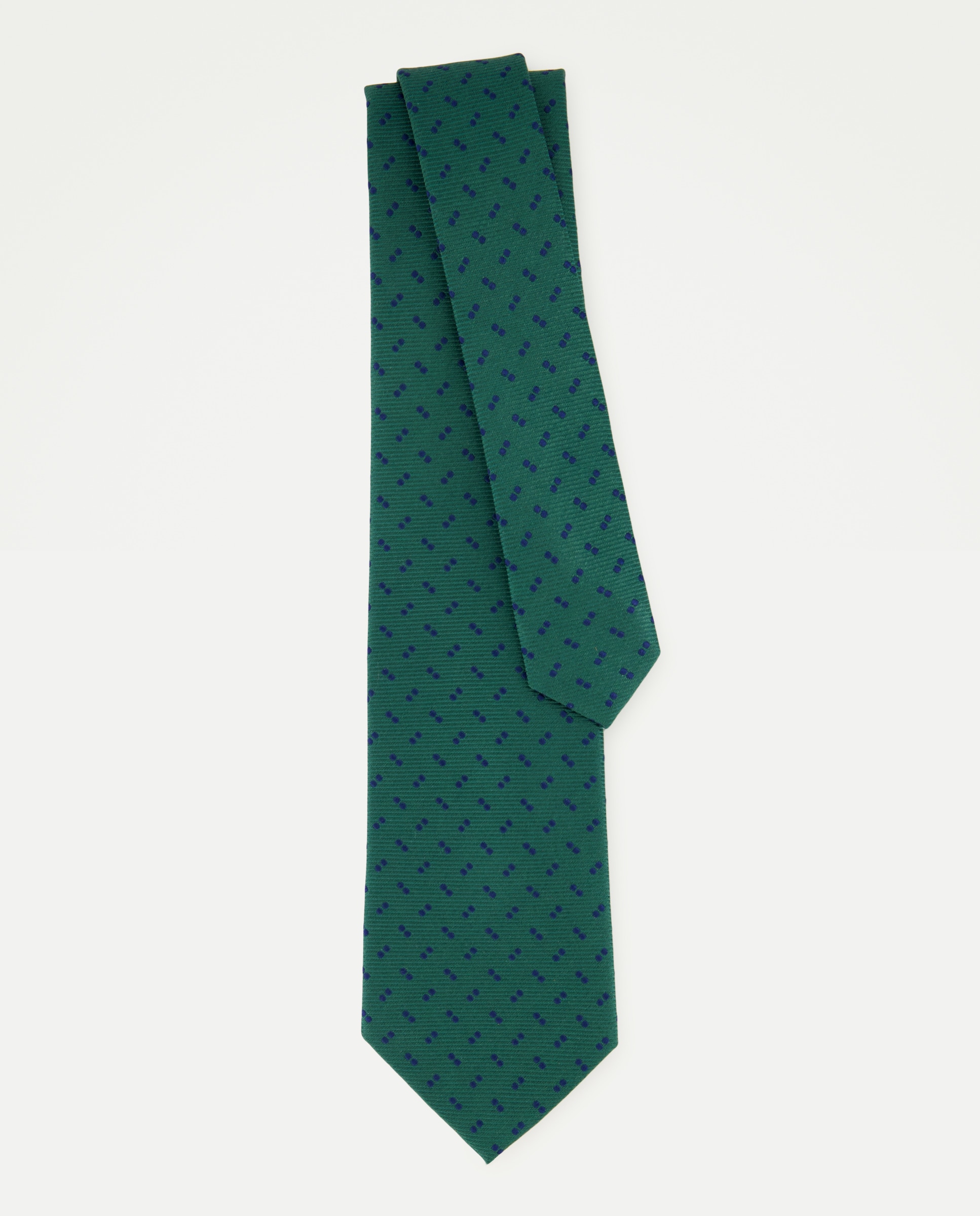 Imagen 2 de Corbata de seda con estructura. - Dustin - Verde Verde
