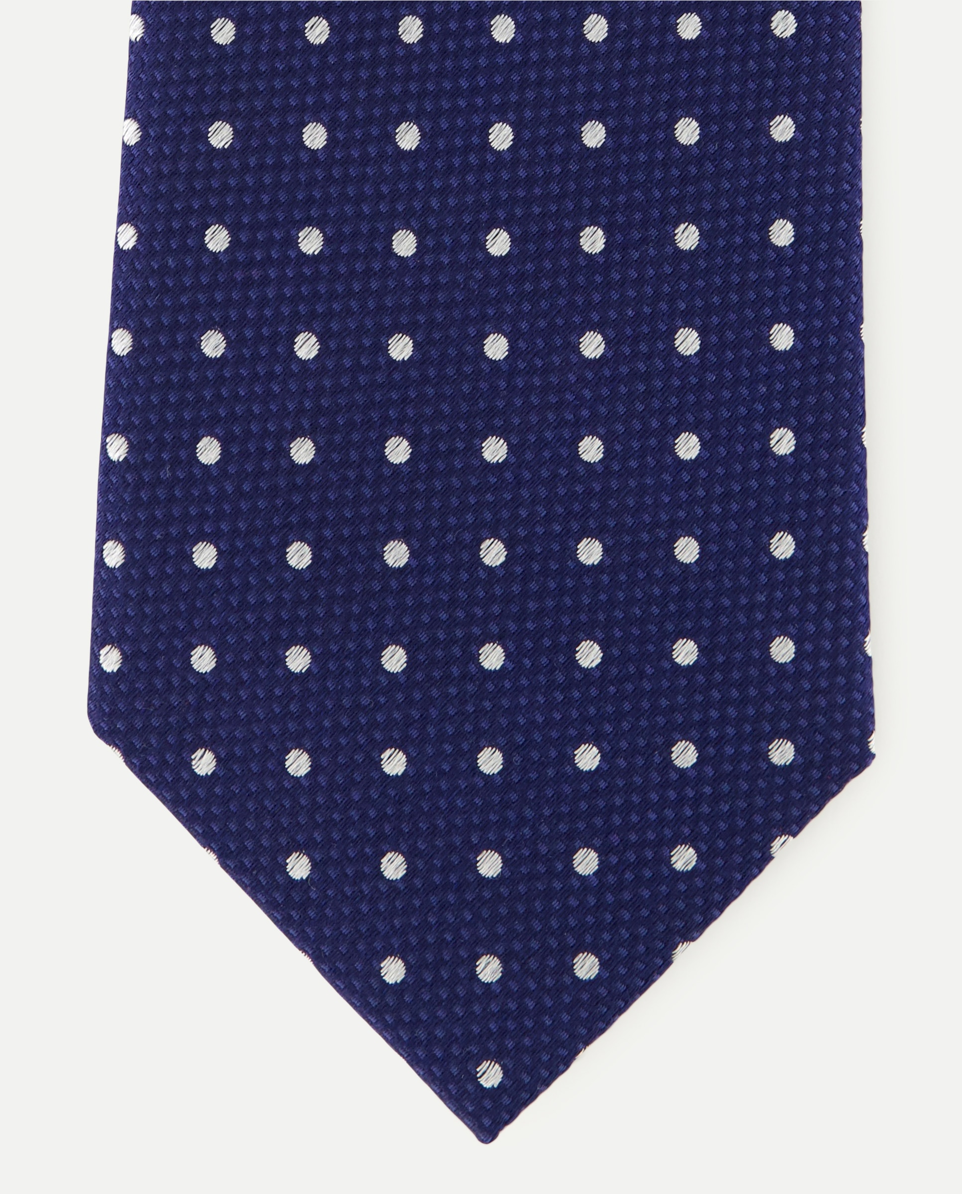 Corbata de seda de topos. - Dustin - Azul marino Azul marino-1