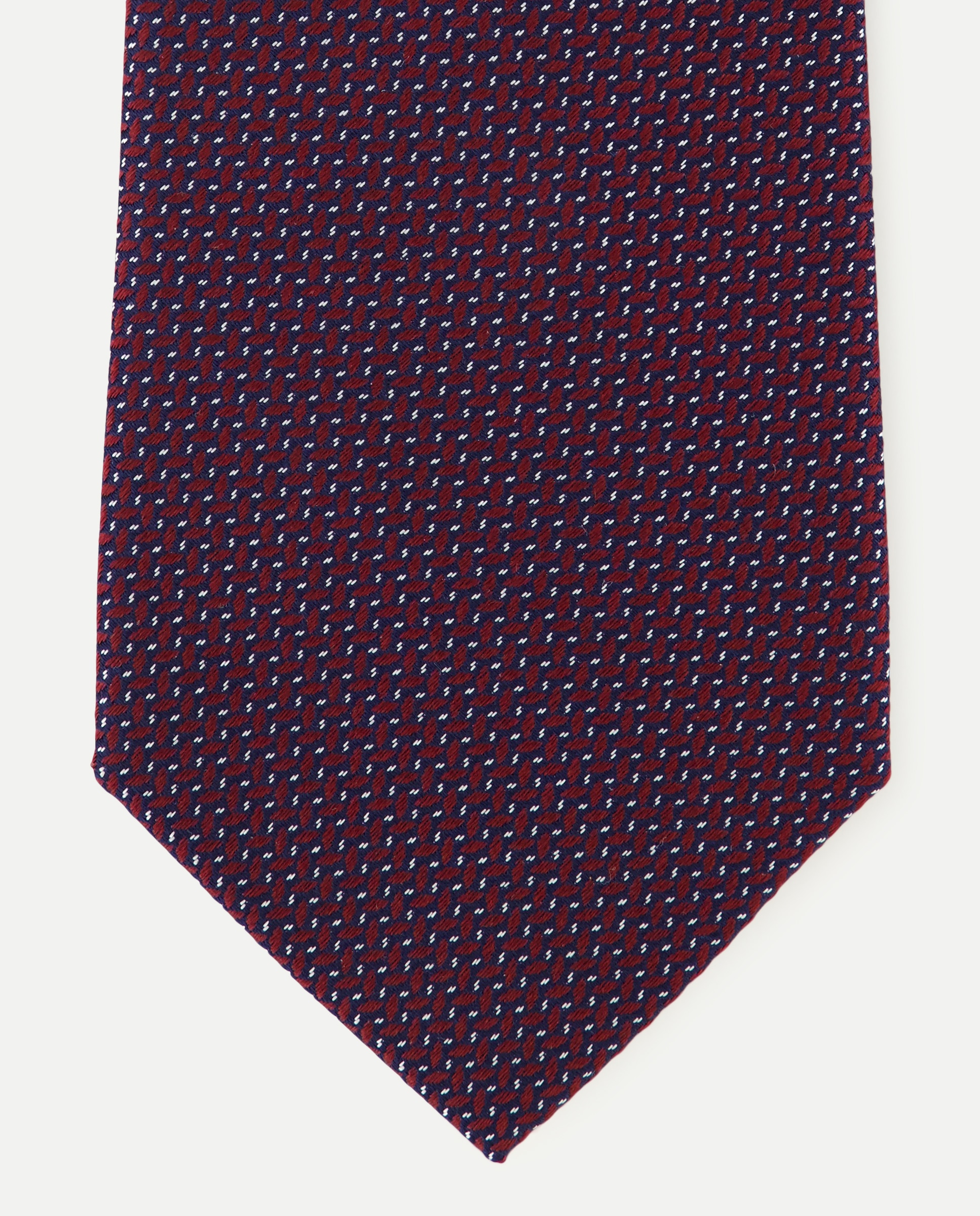 Corbata de seda con estructura. - Dustin - Burdeos Burdeos-1