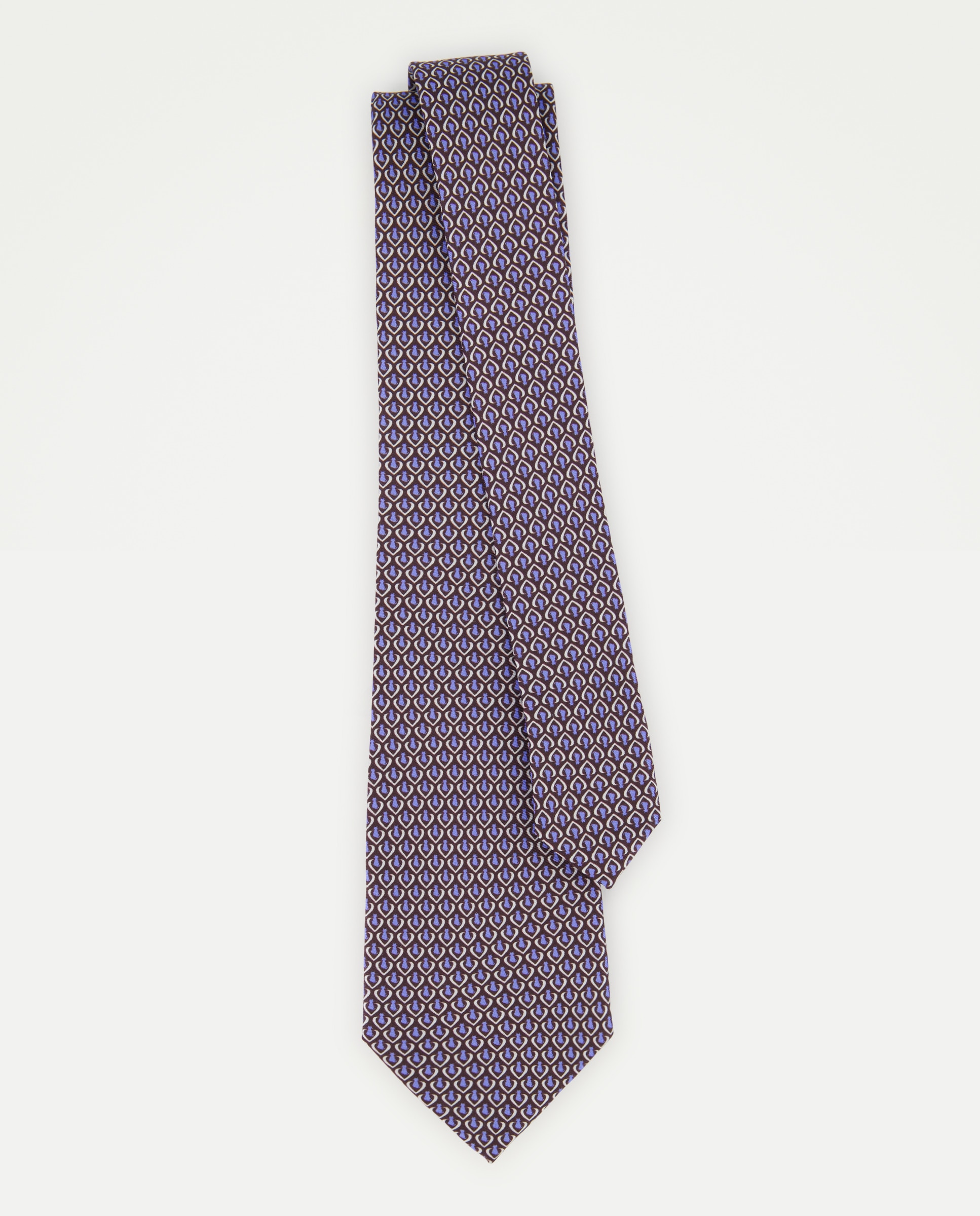 Corbata antimanchas con gatos. - Dustin - 700 Marrón 700 Marrón-2