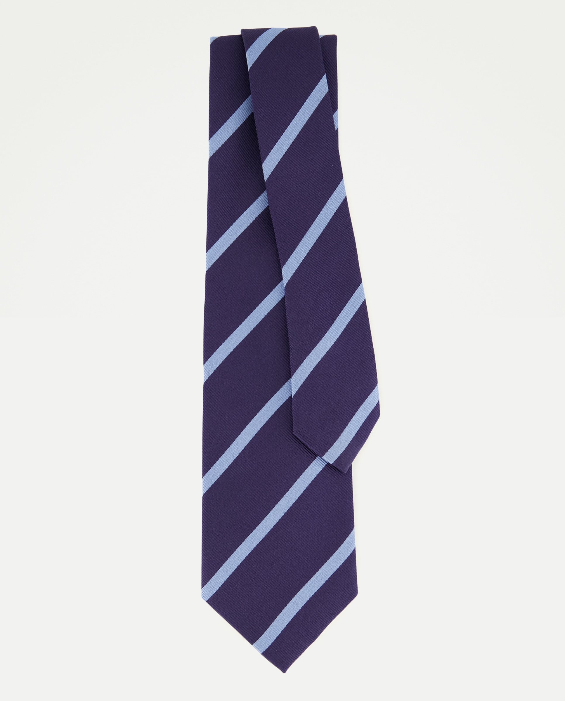 Gravata às Riscas Oblíquas de Largura 8 cm Azul-marinho-2