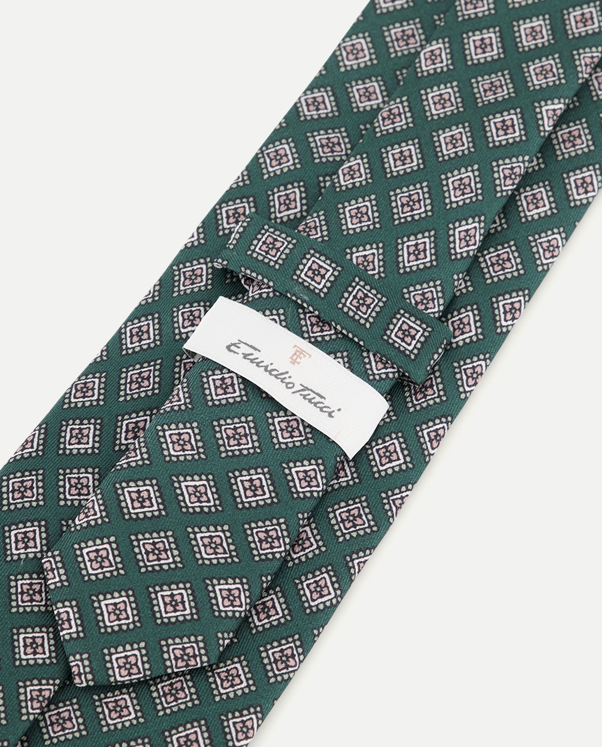 Gravata de Seda e Sarja 500 Verde-3