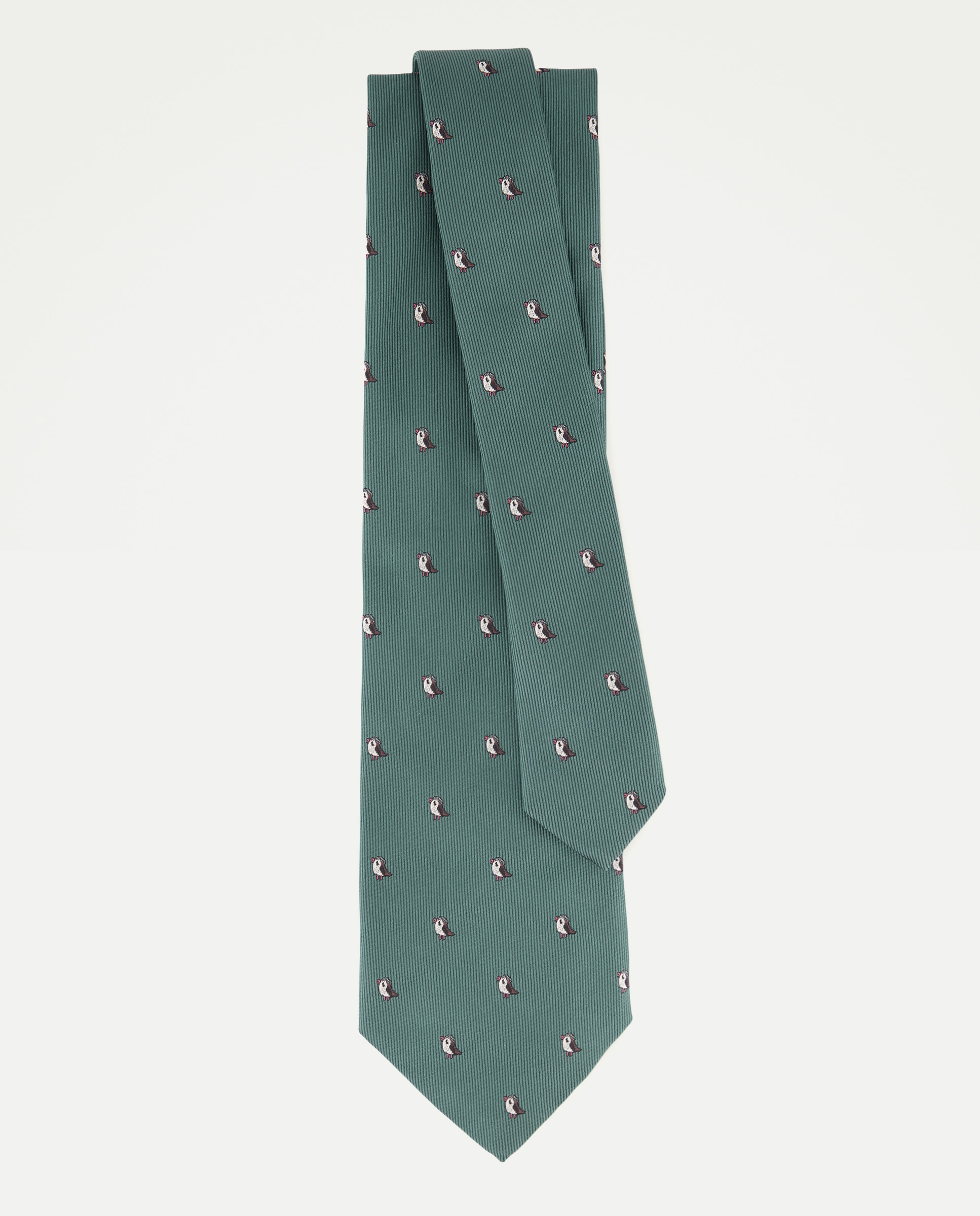 Gravata de Seda Jacquard 500 Verde-2