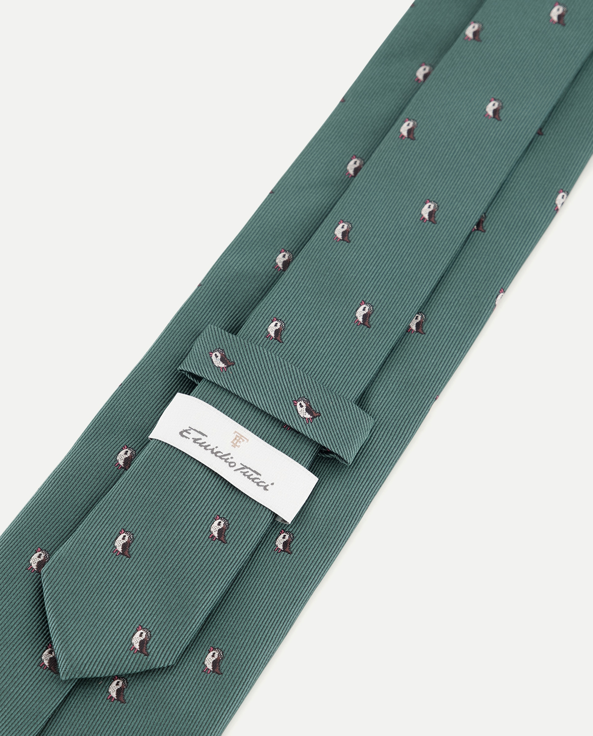 Gravata de Seda Jacquard 500 Verde-3