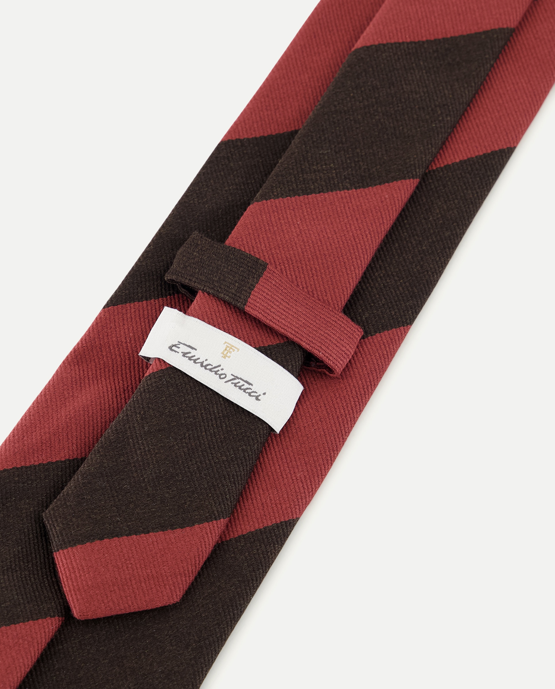 Gravata de Seda Jacquard Castanho-3