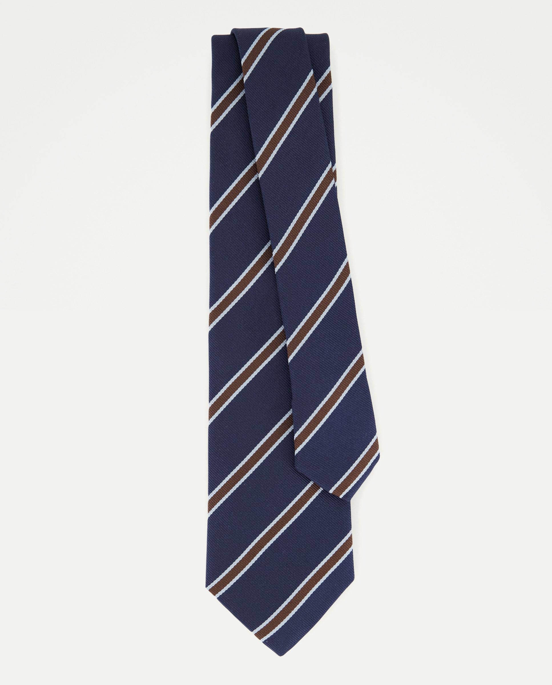 Gravata de Seda com Jacquard Azul-marinho-2