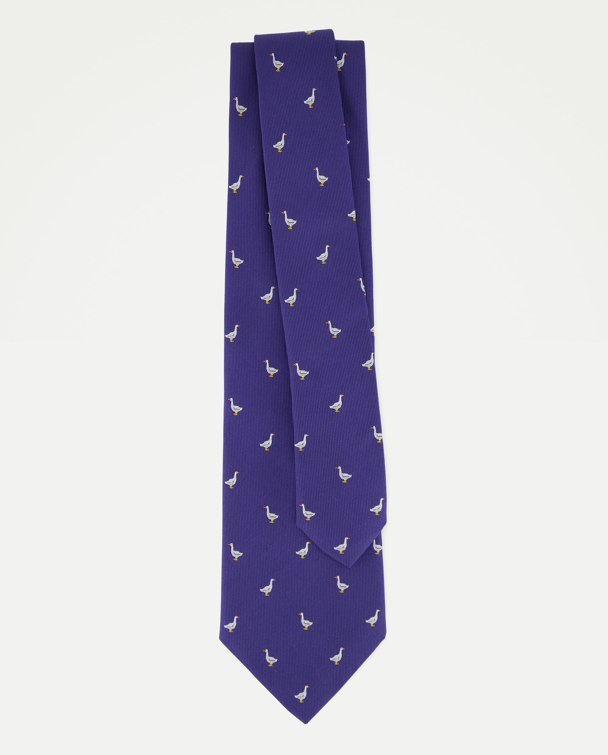 Gravata de Seda com Jacquard Azul-2