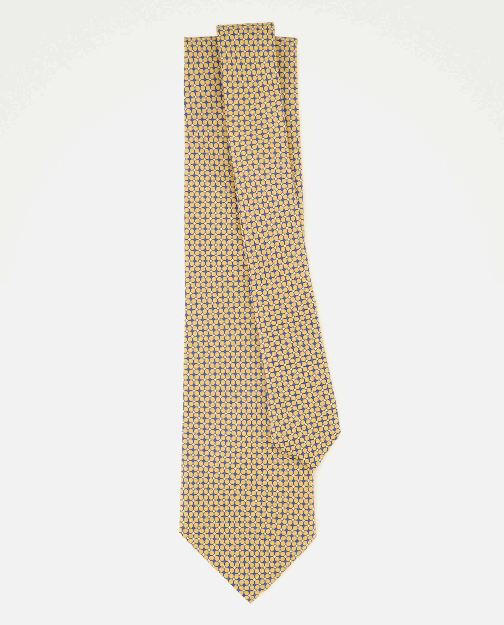 Gravata de Seda e Sarja Amarelo-2