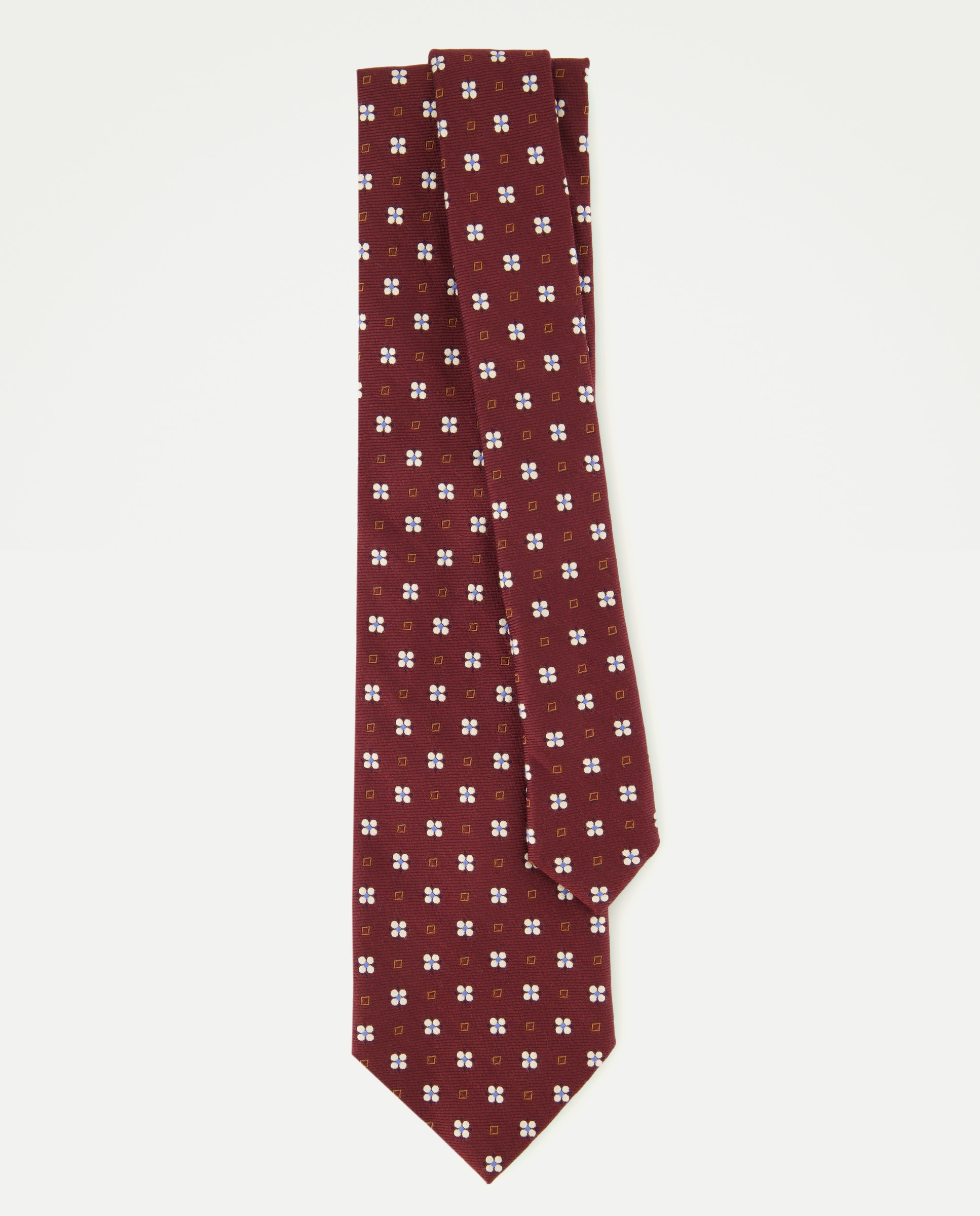 Gravata de Seda com Jacquard Bordeaux-2