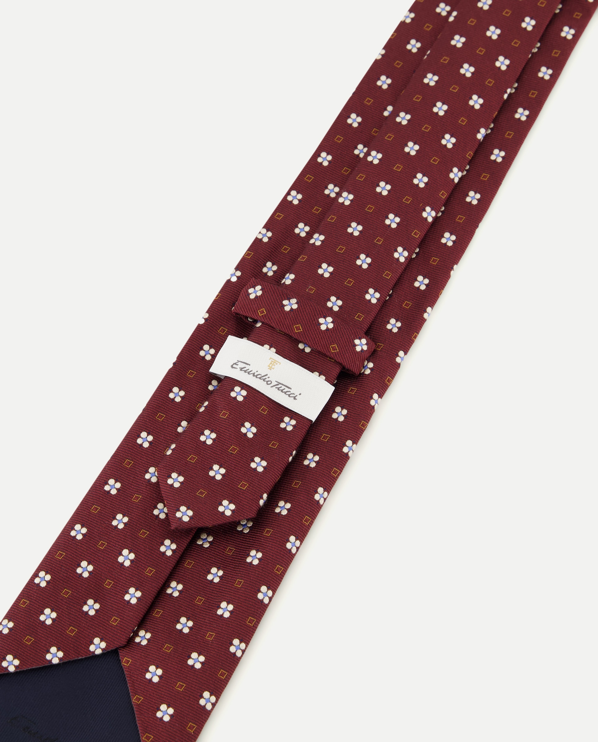 Gravata de Seda com Jacquard Bordeaux-3