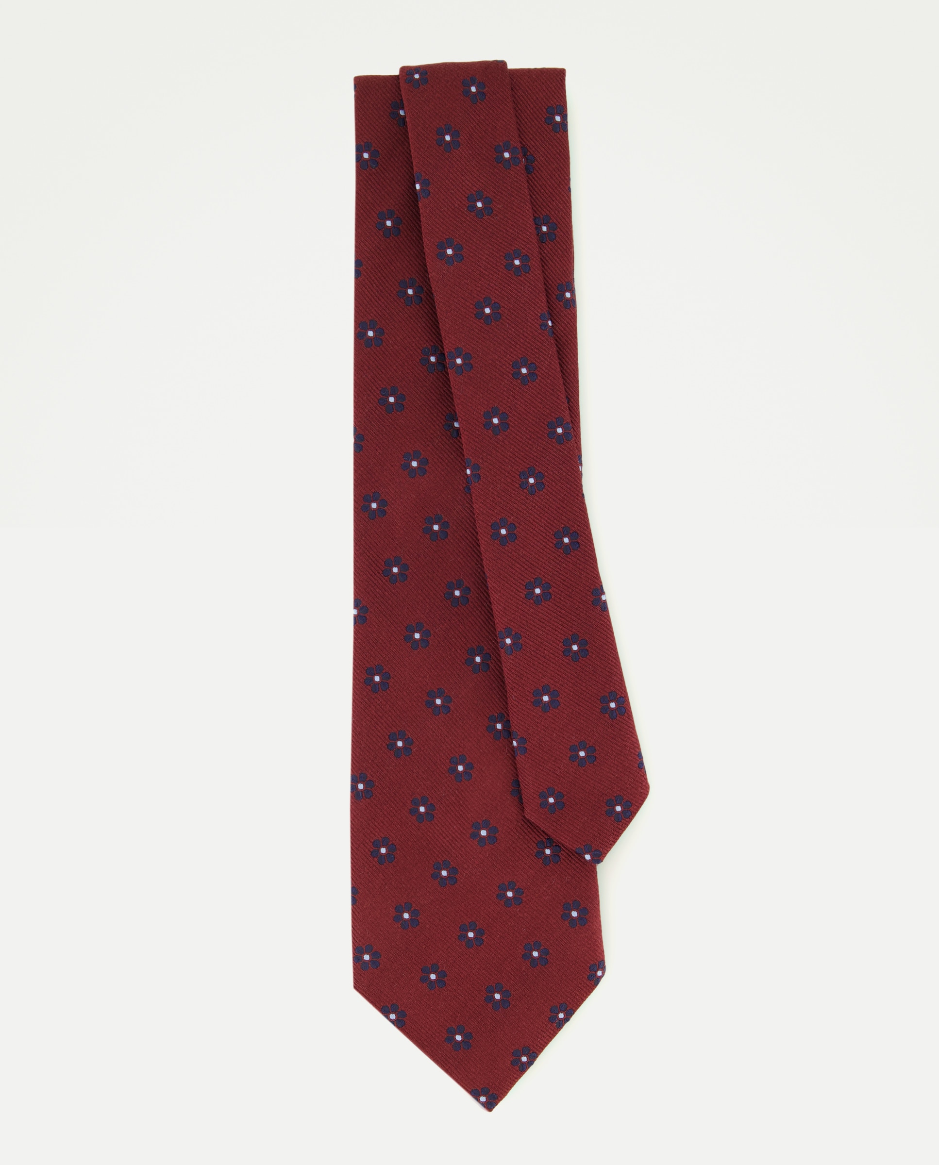 Gravata de Seda com Jacquard Bordeaux-2