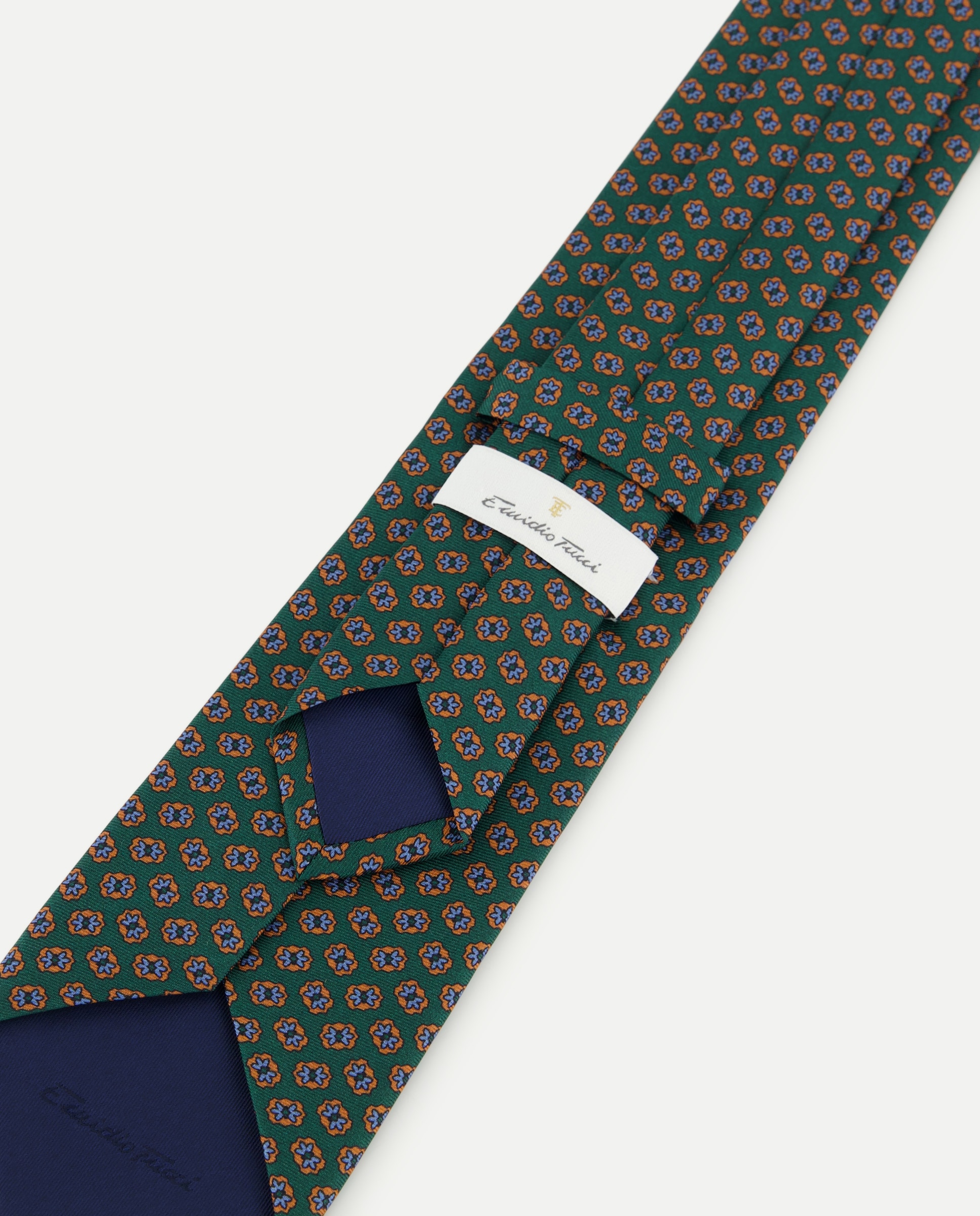 Gravata de Seda e Sarja Verde-3