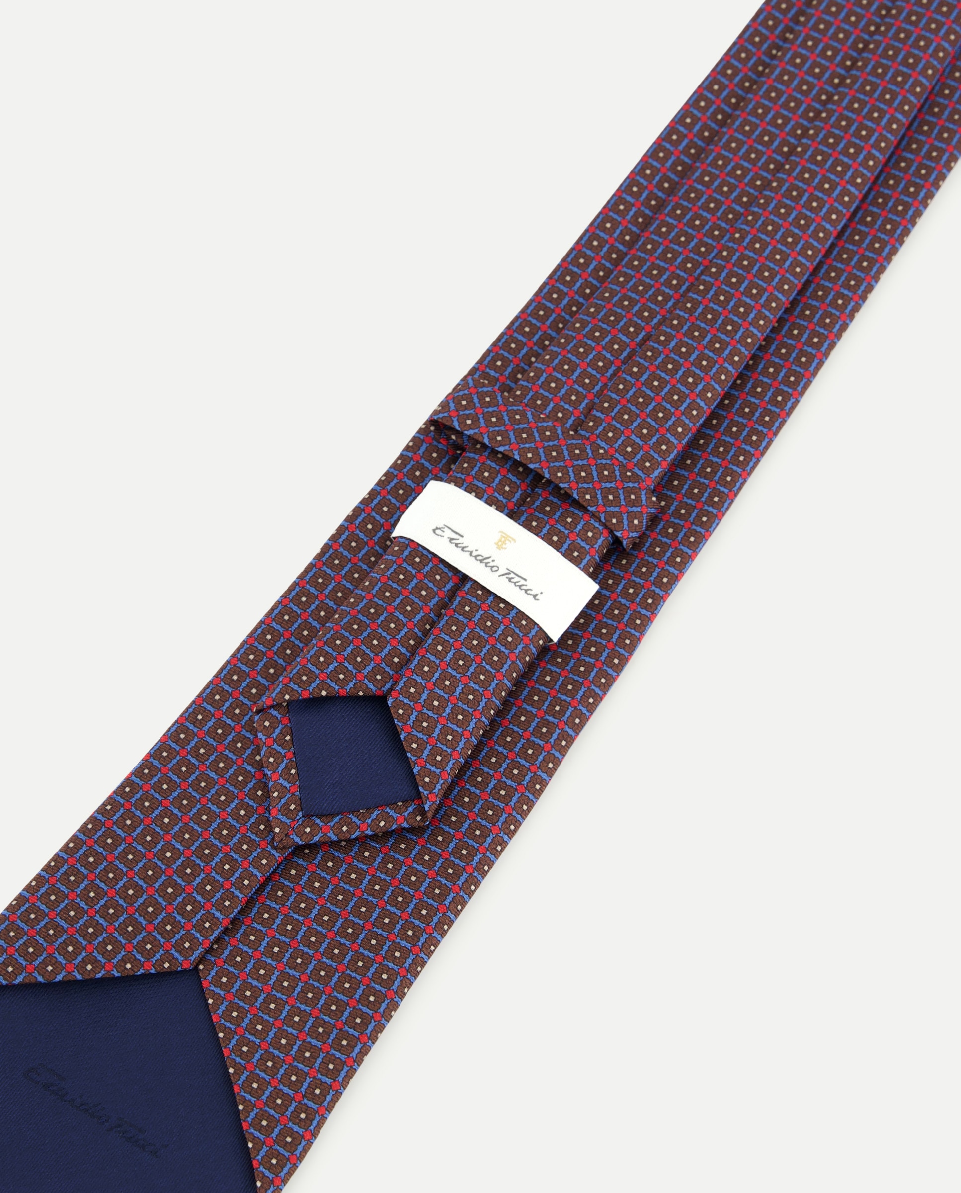 Corbata seda twill - Emidio Tucci - Azul marino Azul marino-3
