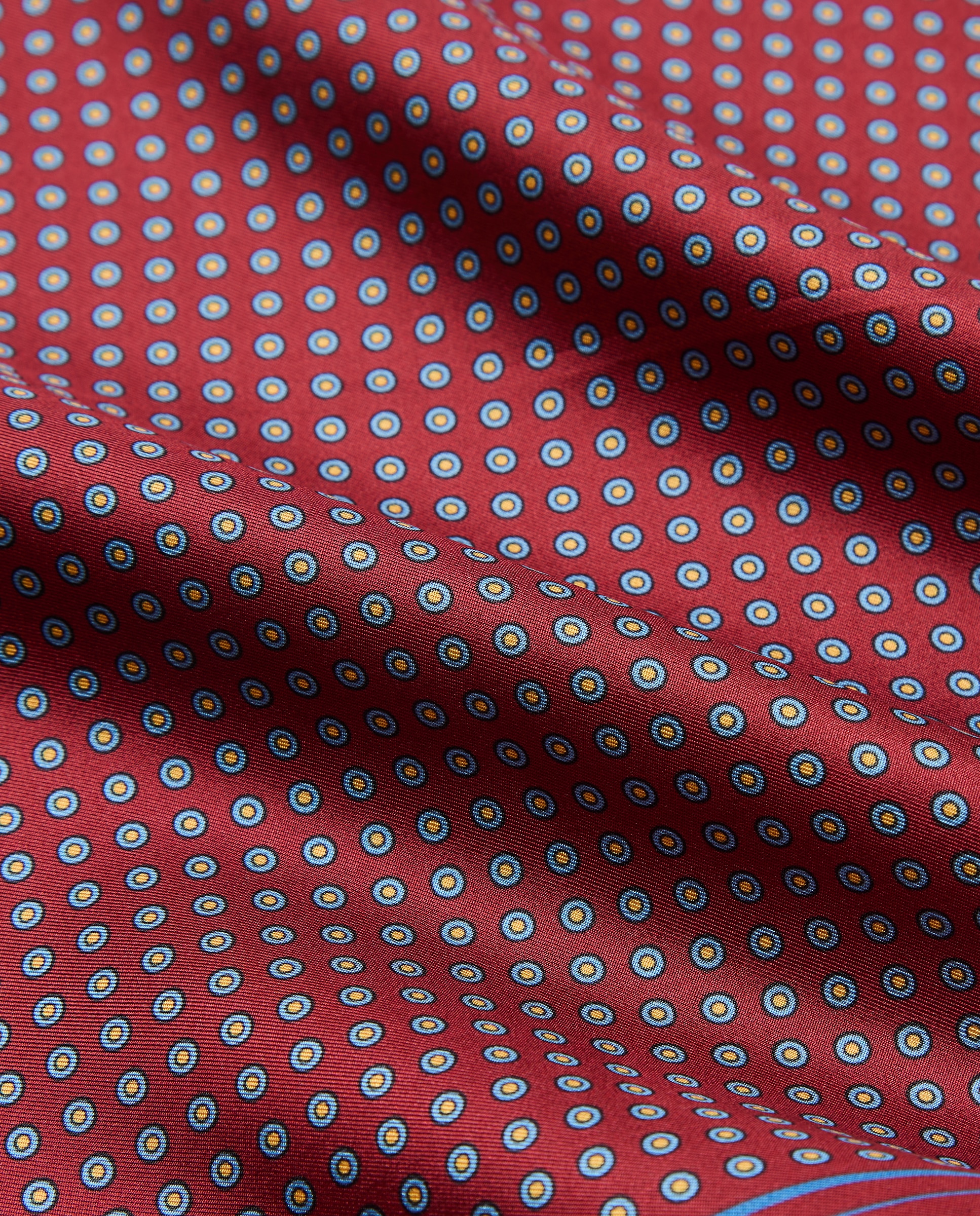 Lenço de Bolso em Seda Grená-2