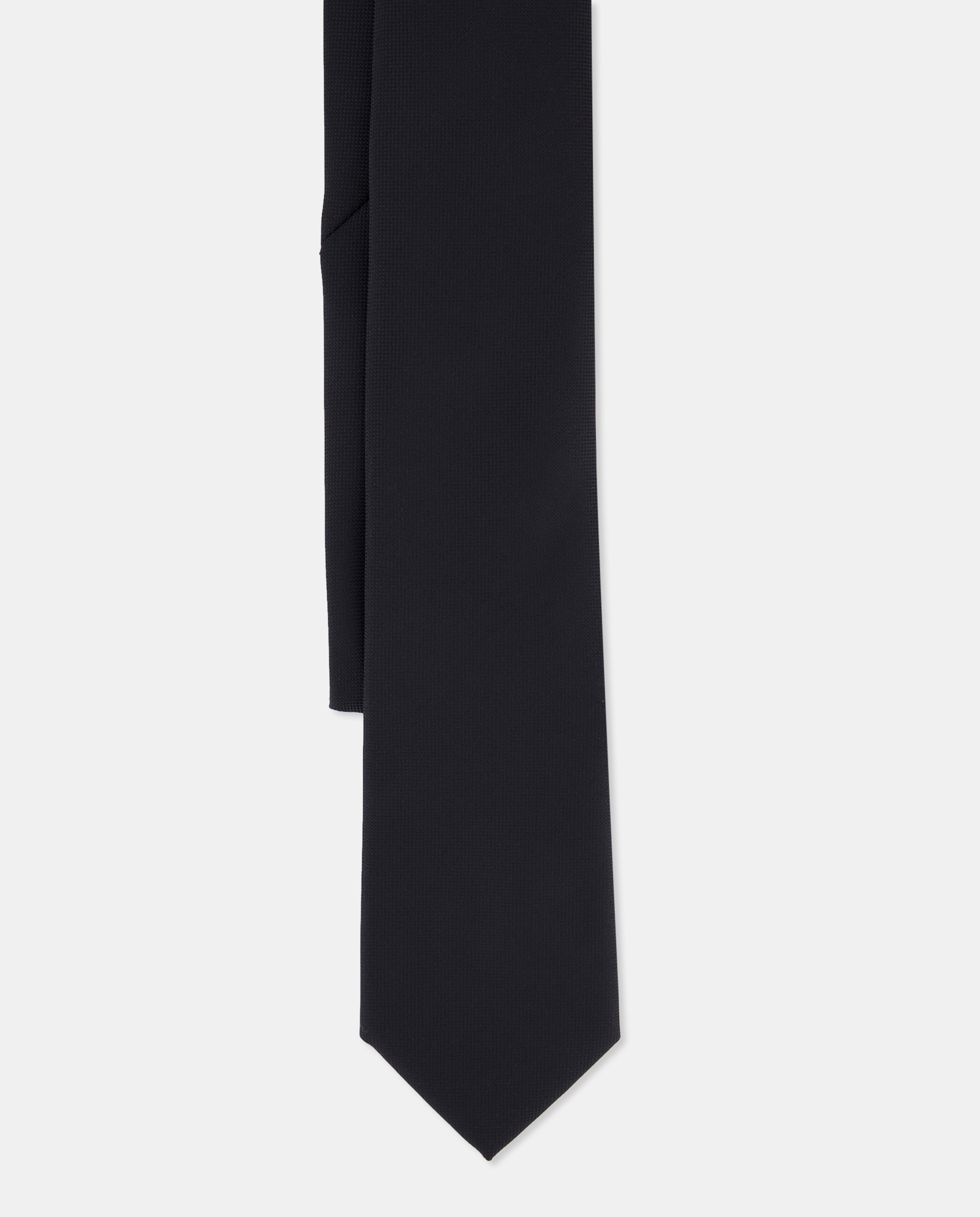 Gravata Lisa Estreita. Produto Fabricado em Espanha Preto-3
