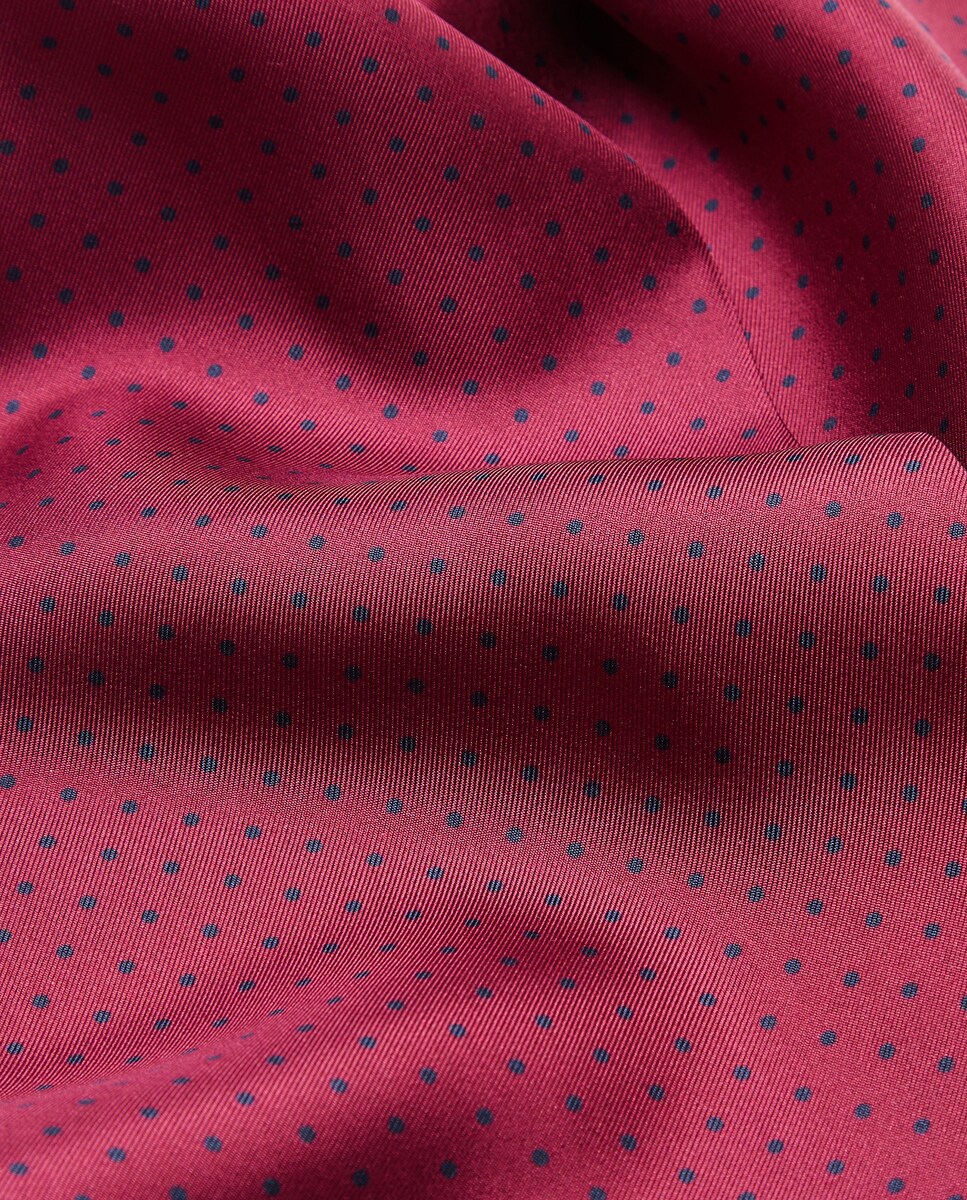 Ascot de Seda com Fantasia Grená-2