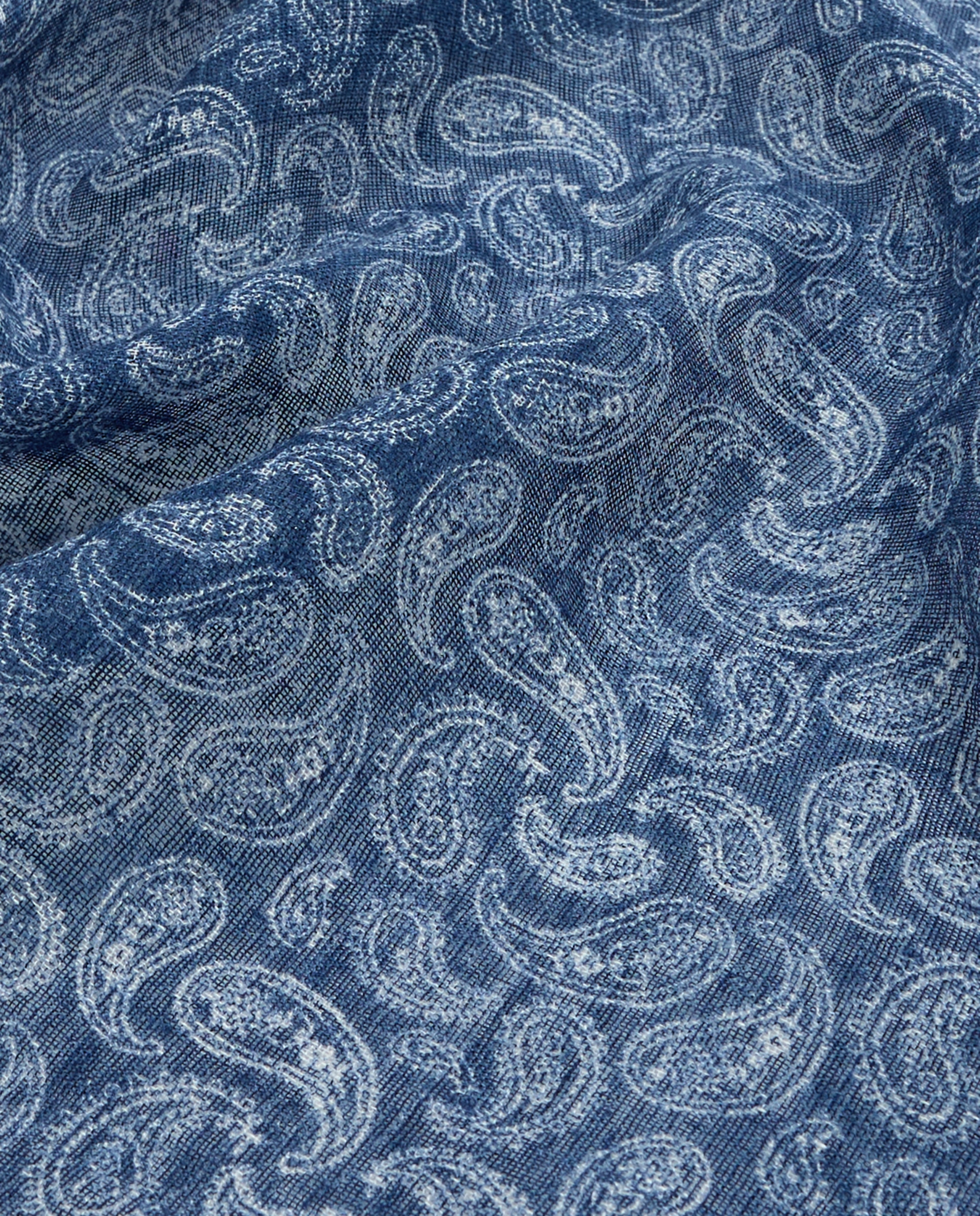 Écharpe de Linho Azul-3